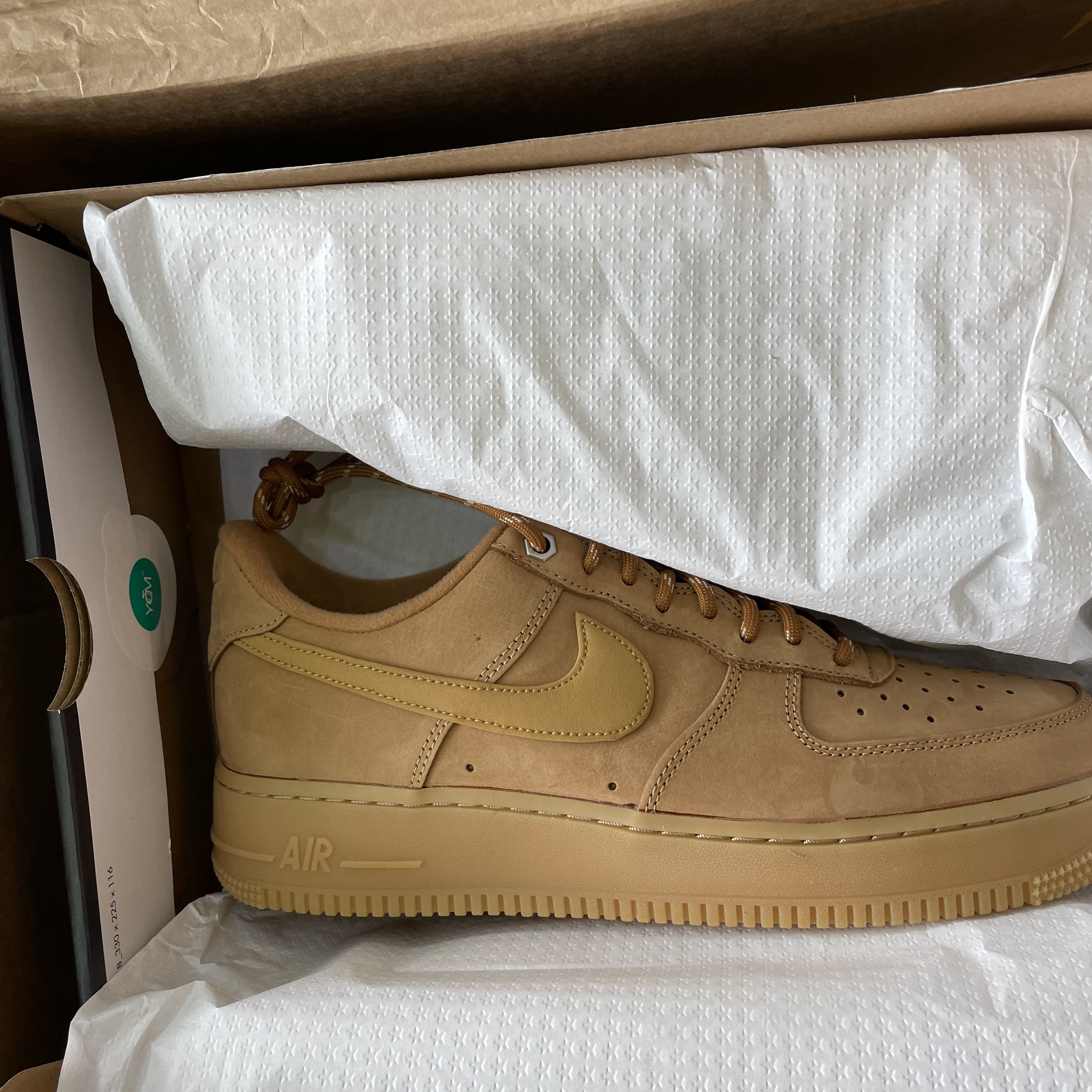 Nike Air Force 1 '07 WB Flax 착용 스타일 - 1