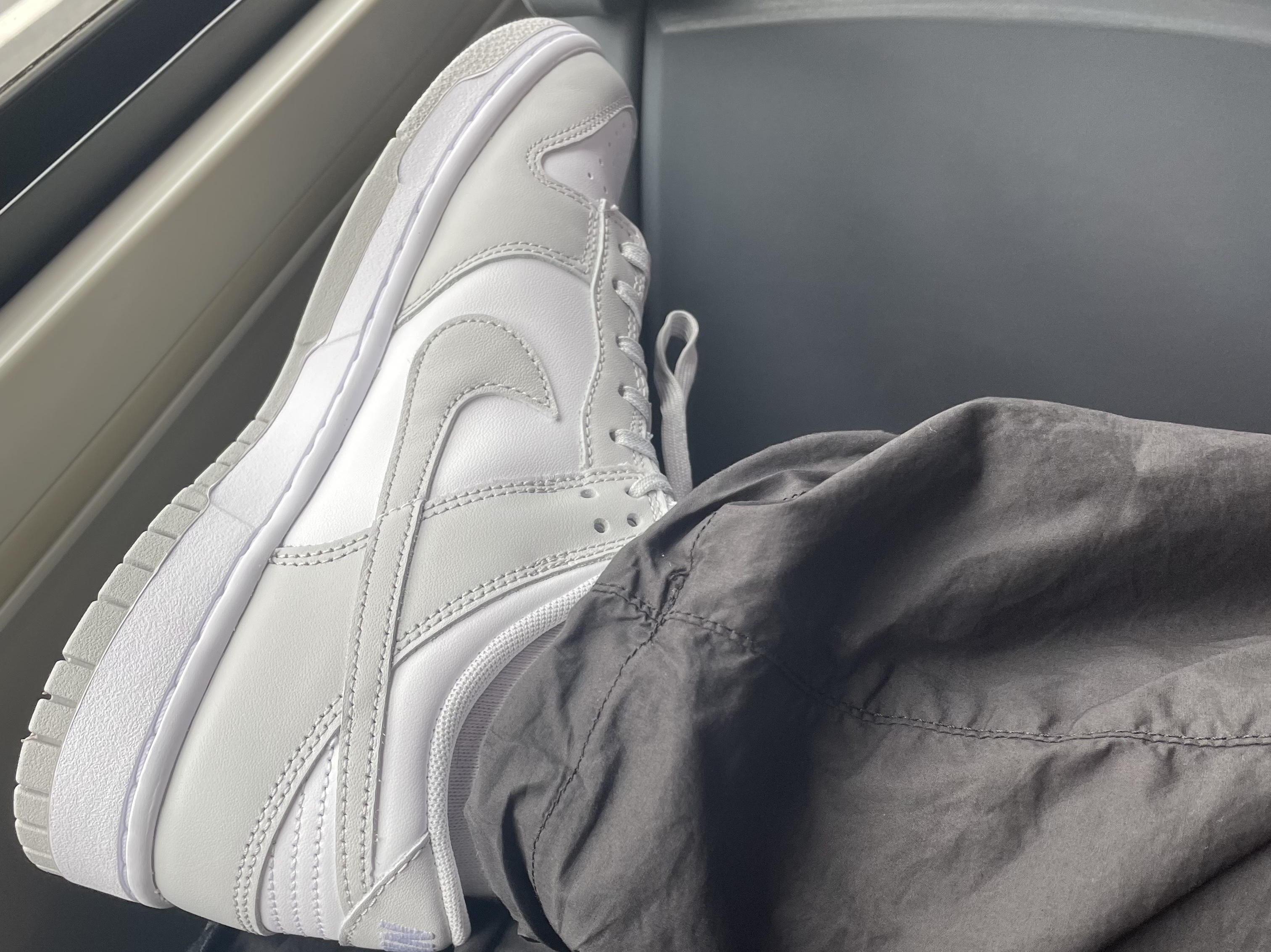 Nike Dunk Low Retro Grey Fog, Stone Island 30203 Cargo Pants 5 Pockets Black - 21SS 착용 스타일