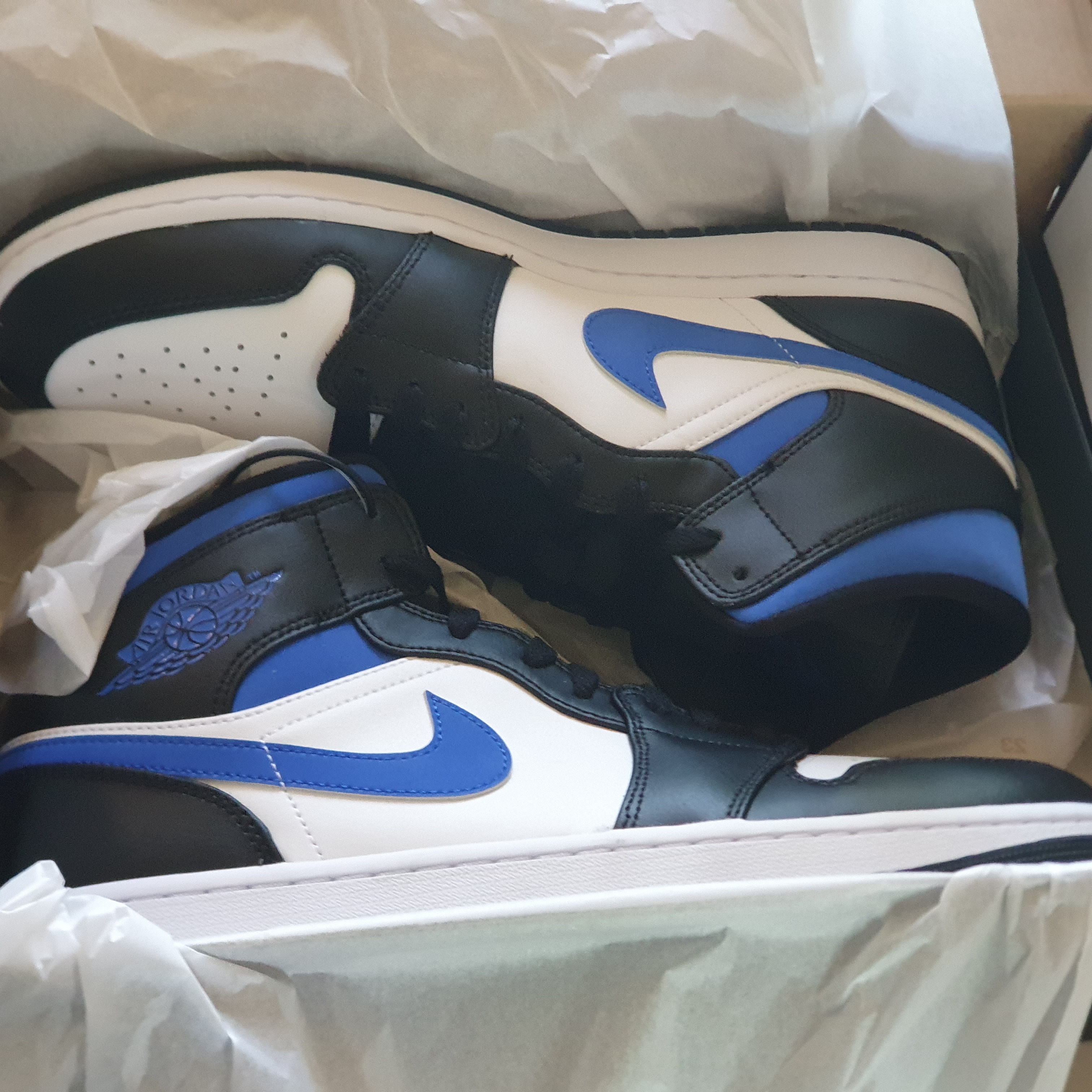 Jordan 1 Mid Racer Blue 착용 스타일 - 1