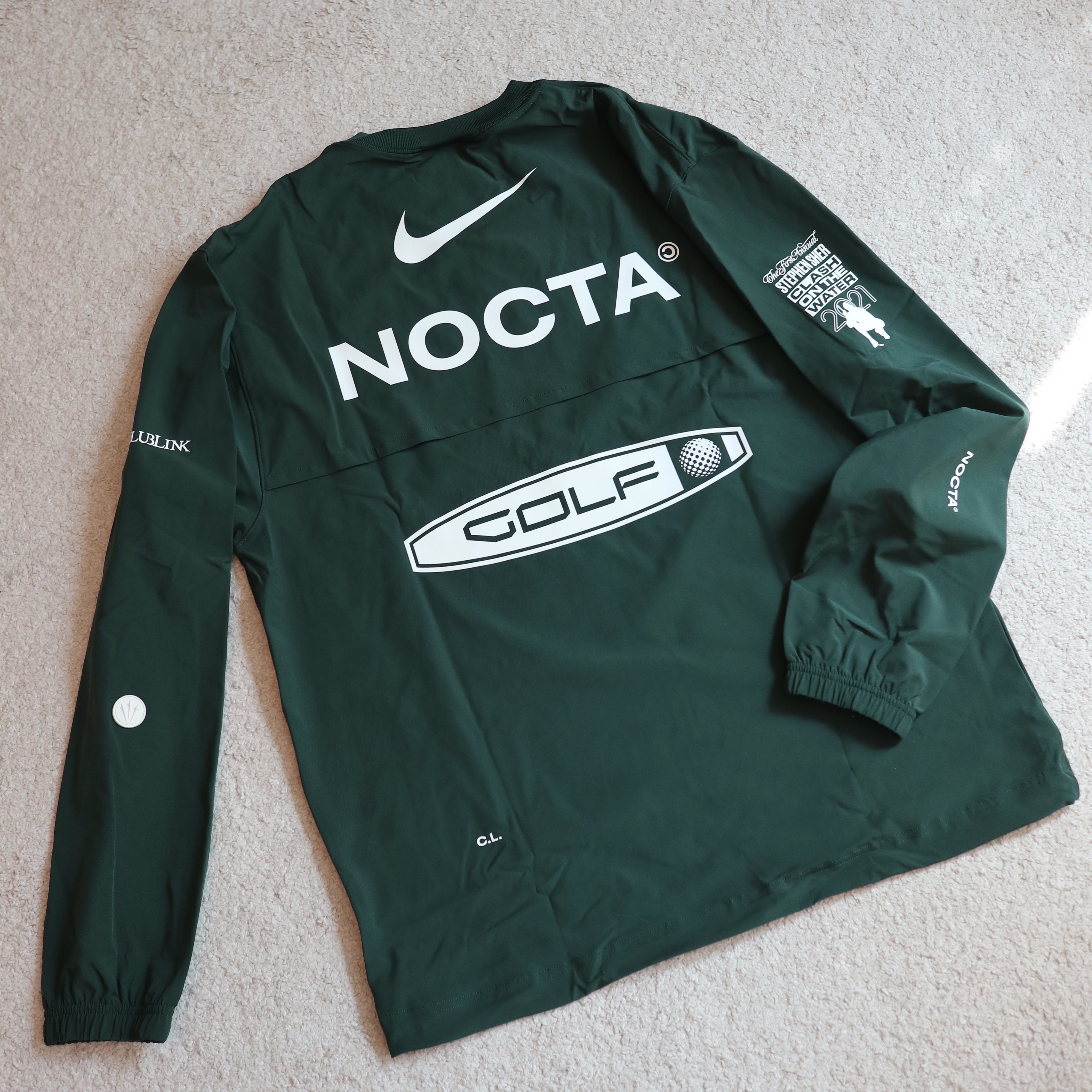Nike x Drake Nocta Golf Crewneck Top Green - Asia 착용 스타일 - 1