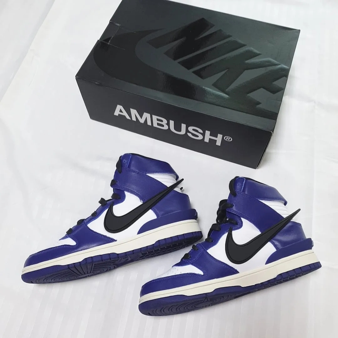 Nike x Ambush Dunk High Deep Royal Blue 착용 스타일