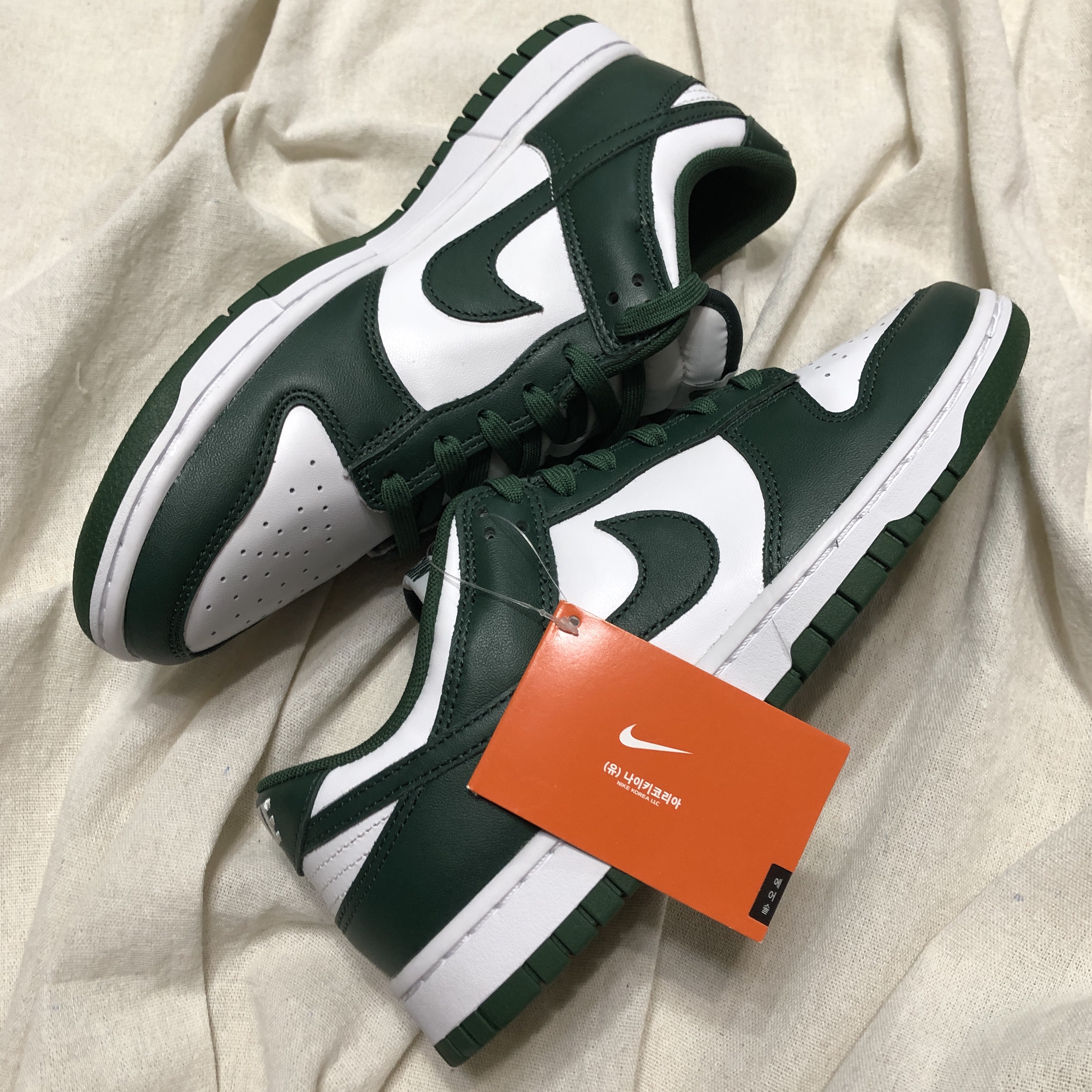 Nike Dunk Low Retro Varsity Green 착용 스타일