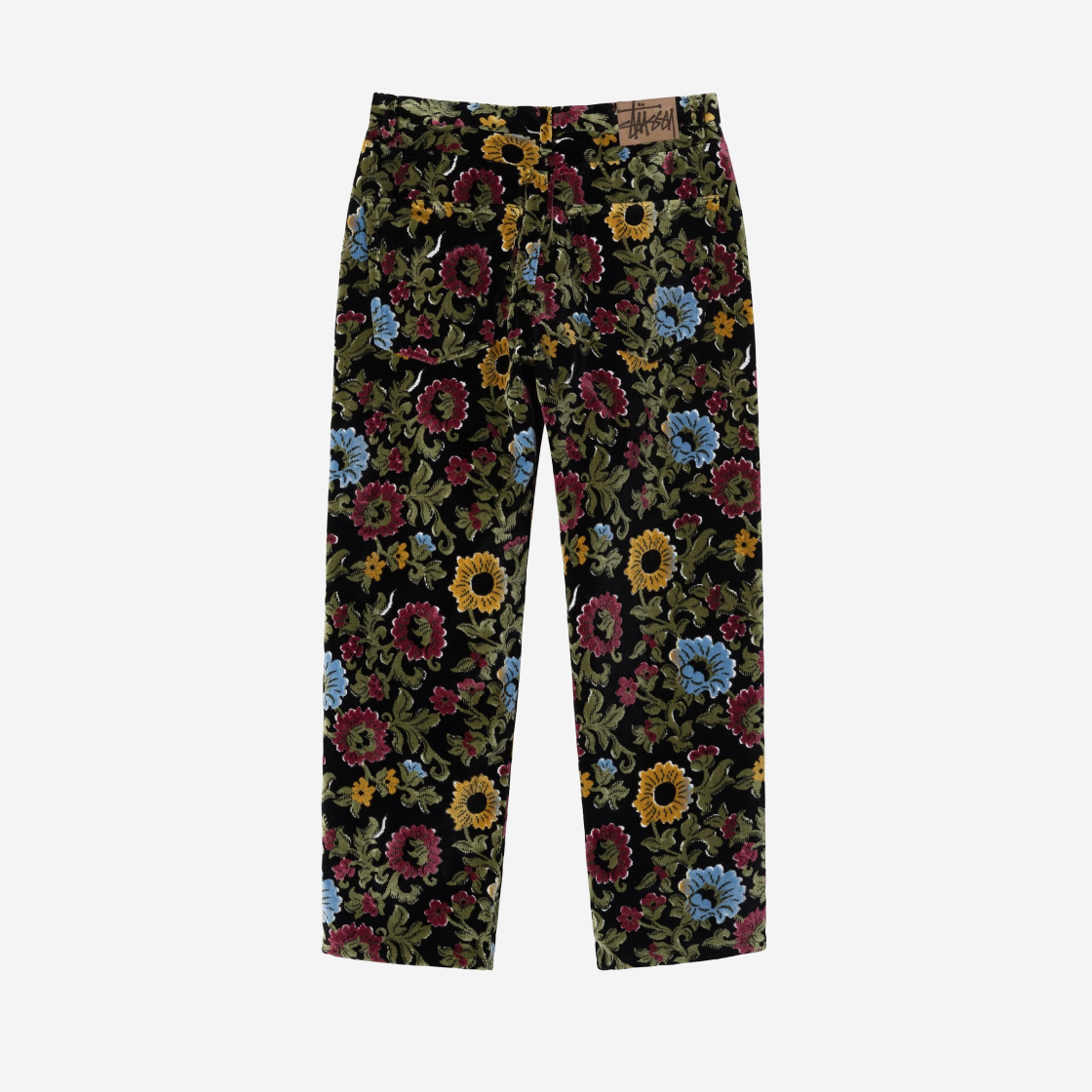 STUSSY FLORAL JACQUARD BIG OL' JEANS 34