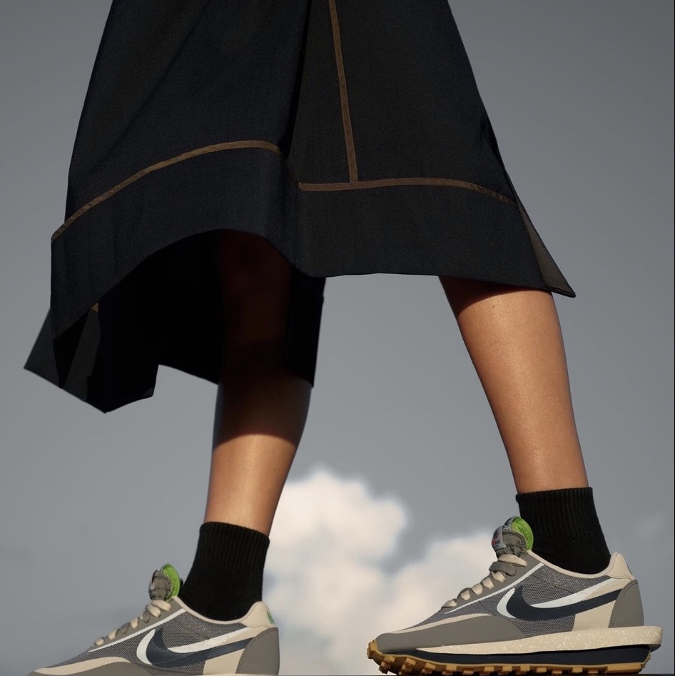 Nike x Sacai x Clot LDWaffle Cool Grey 착용 스타일 - 5