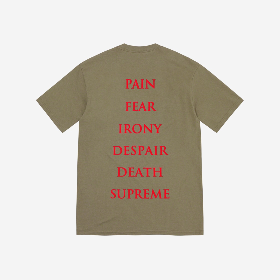 Supreme x The Crow T-Shirt Light Olive - 21FW 상세 이미지 2