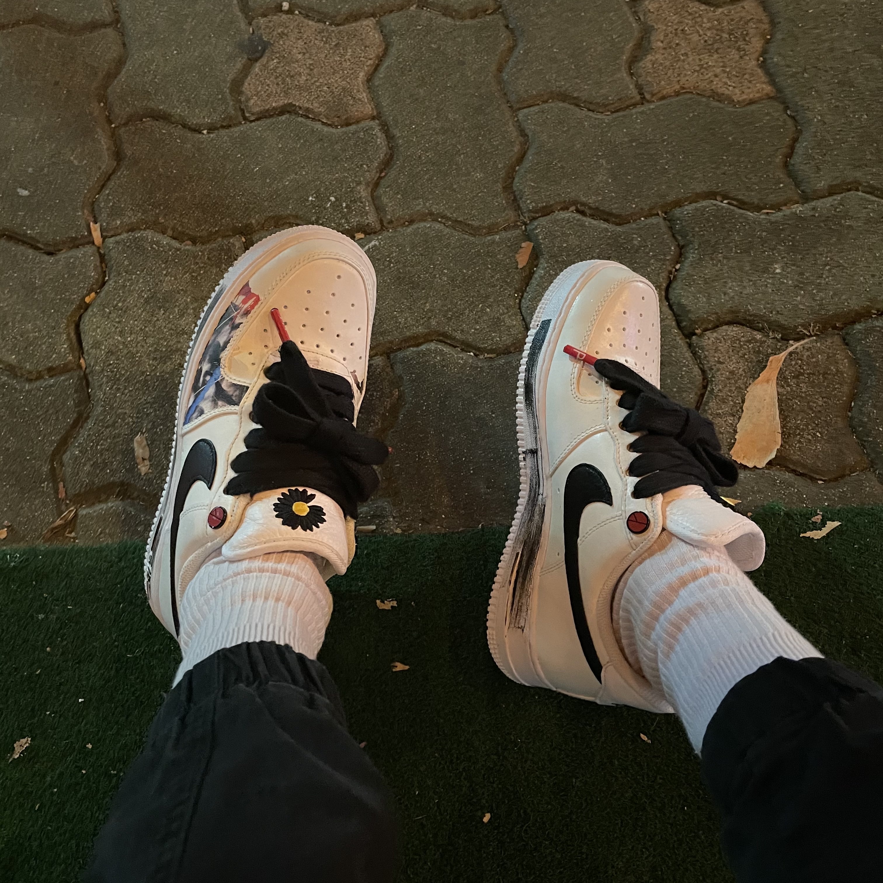 Nike x Peaceminusone Air Force 1 Low Para-Noise 2.0 착용 스타일 - 2