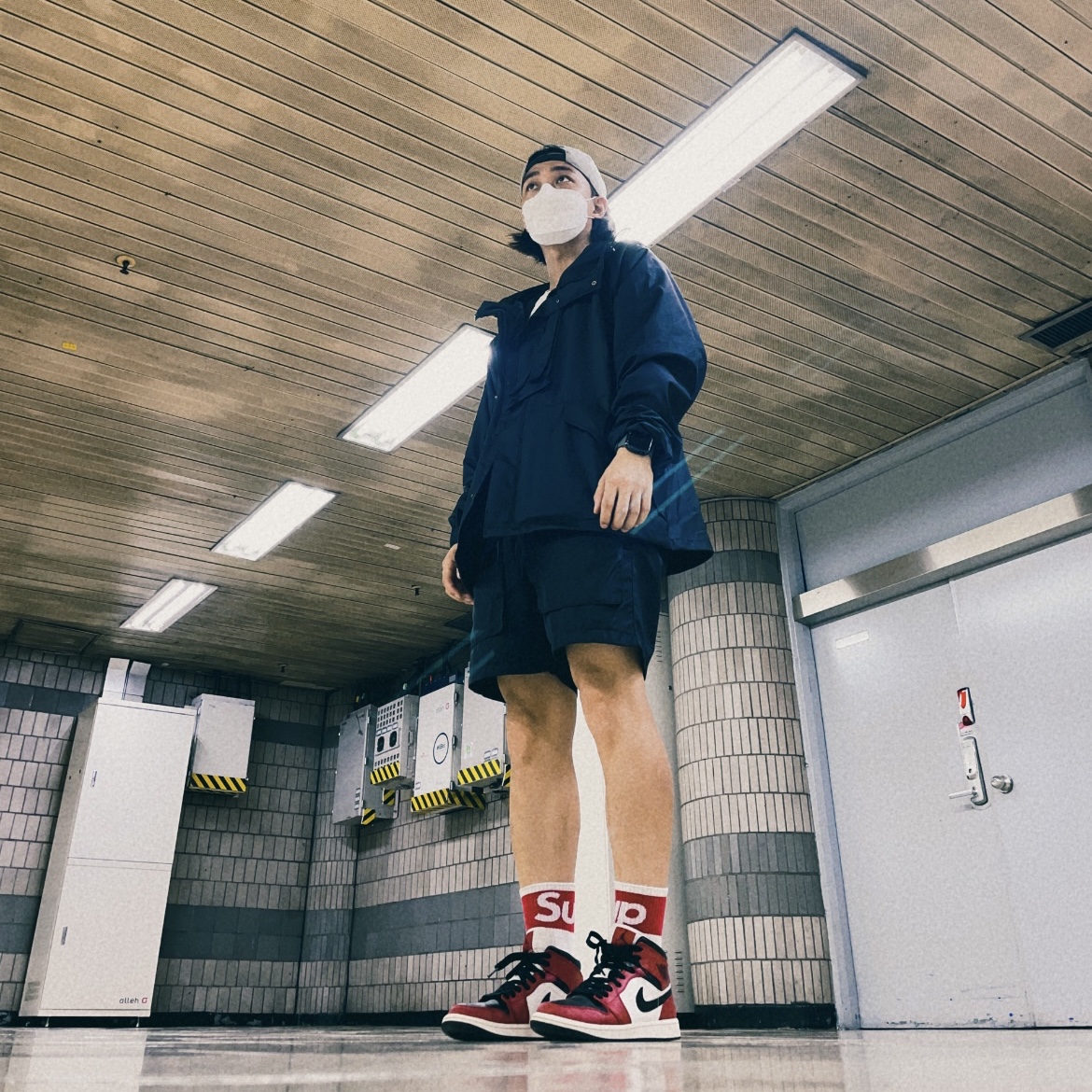 Jordan 1 Mid Chicago Black Toe 착용 스타일