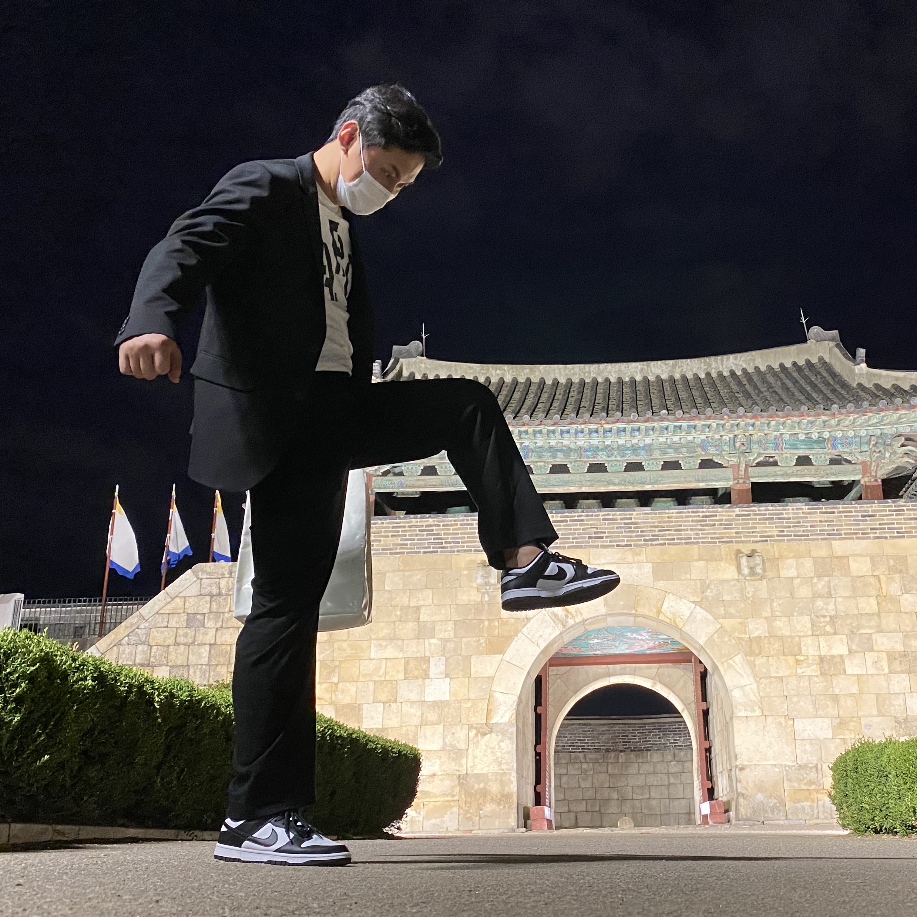 Nike Dunk Low Retro Black 착용 스타일