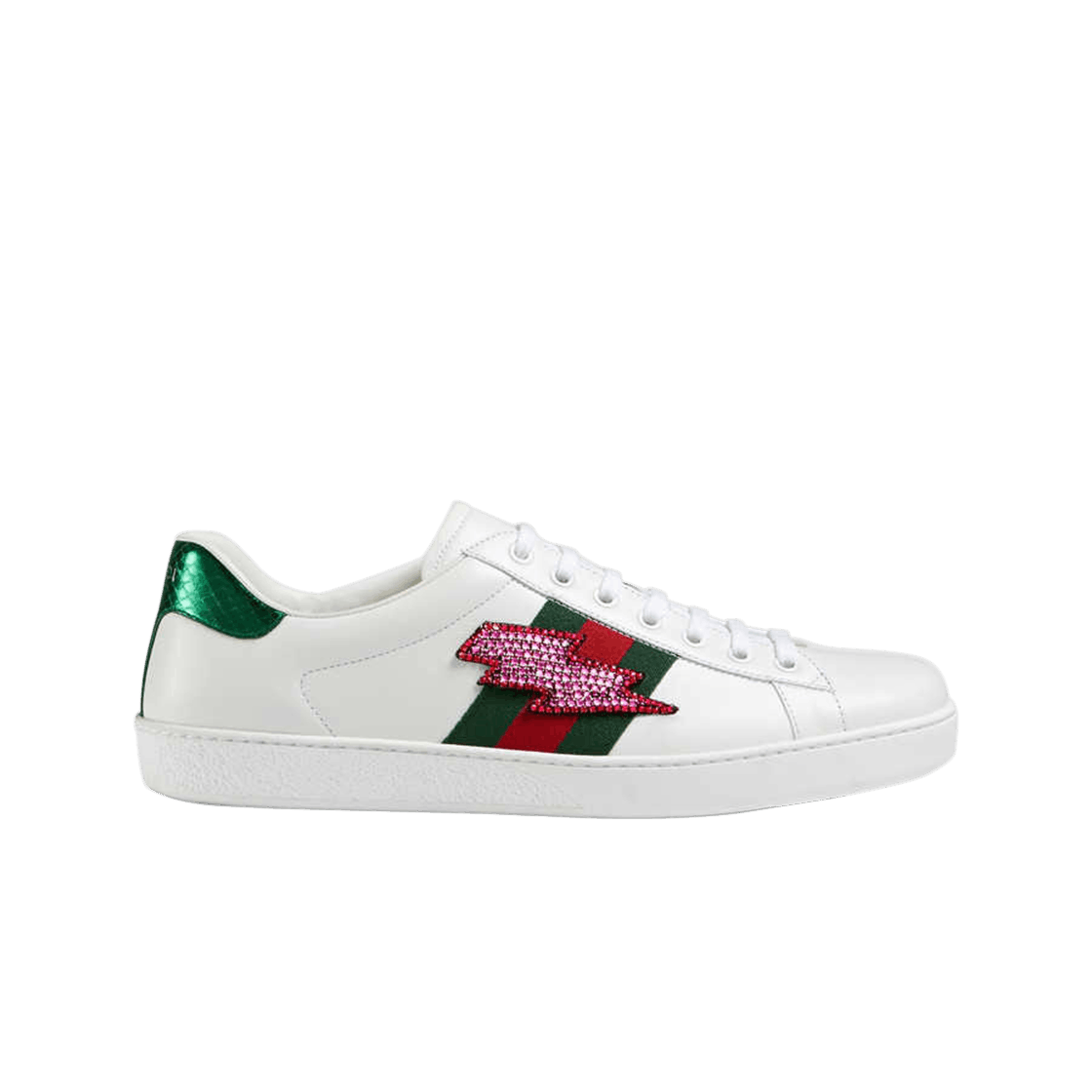 Gucci Ace Lightning Bolt Embroidered Sneakers 상세 이미지 1