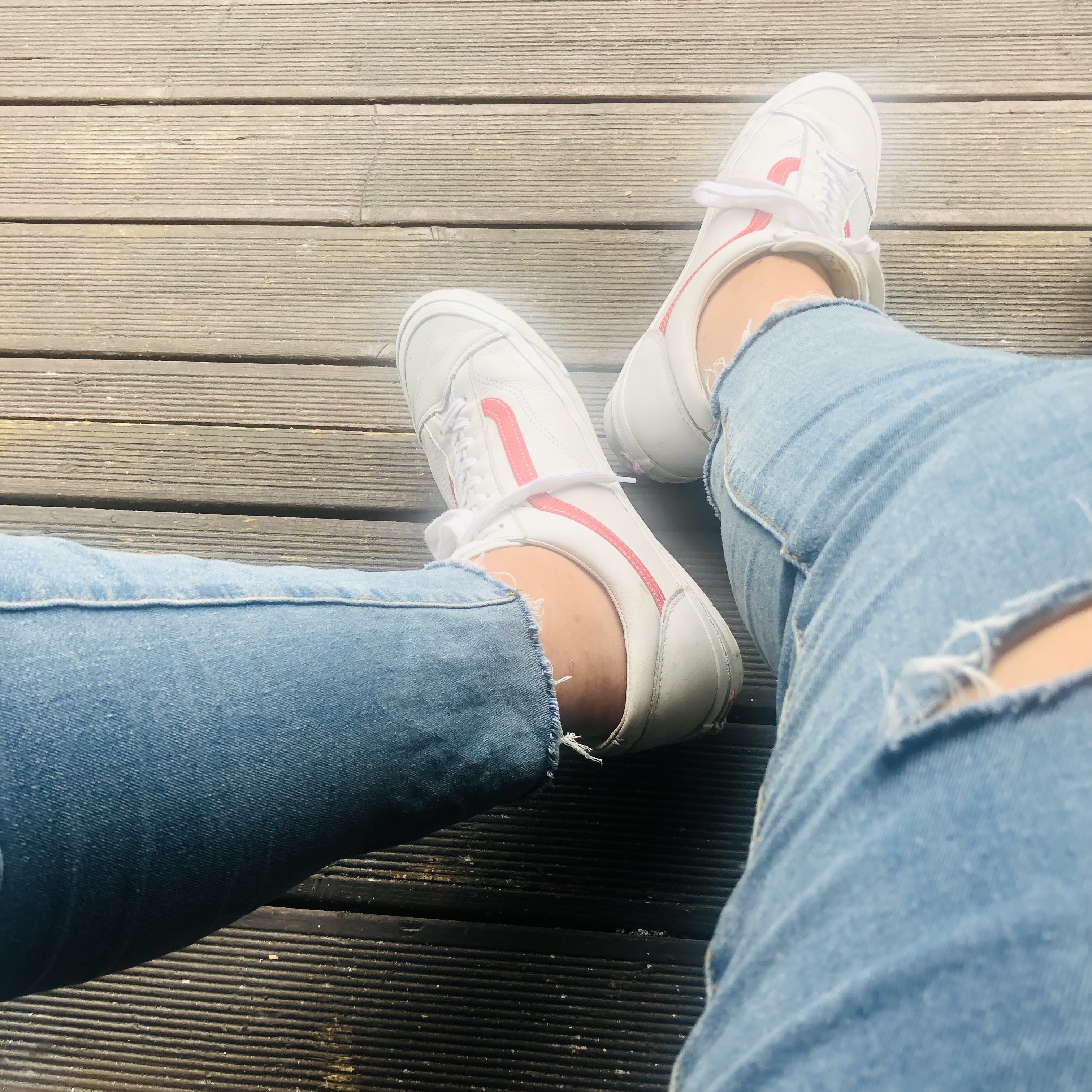 Vans Vault OG Style 36 LX Red 착용 스타일 - 2