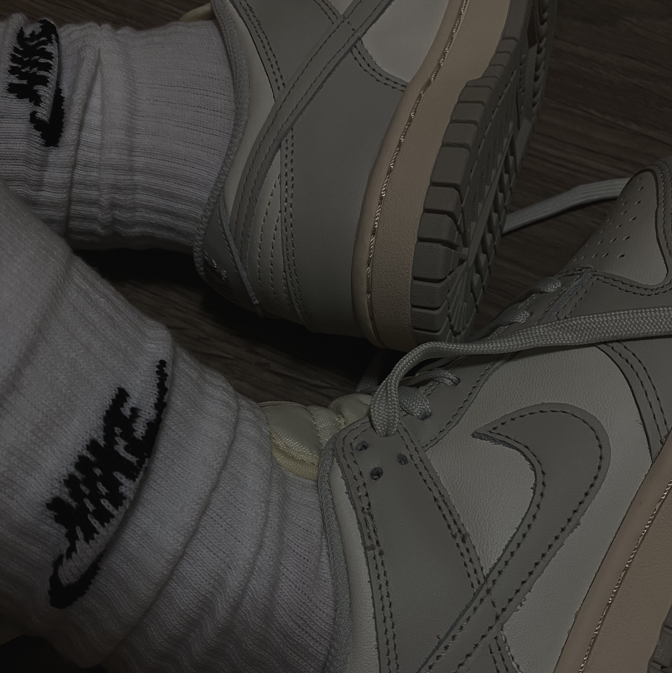 (W) Nike Dunk Low Light Bone 착용 스타일