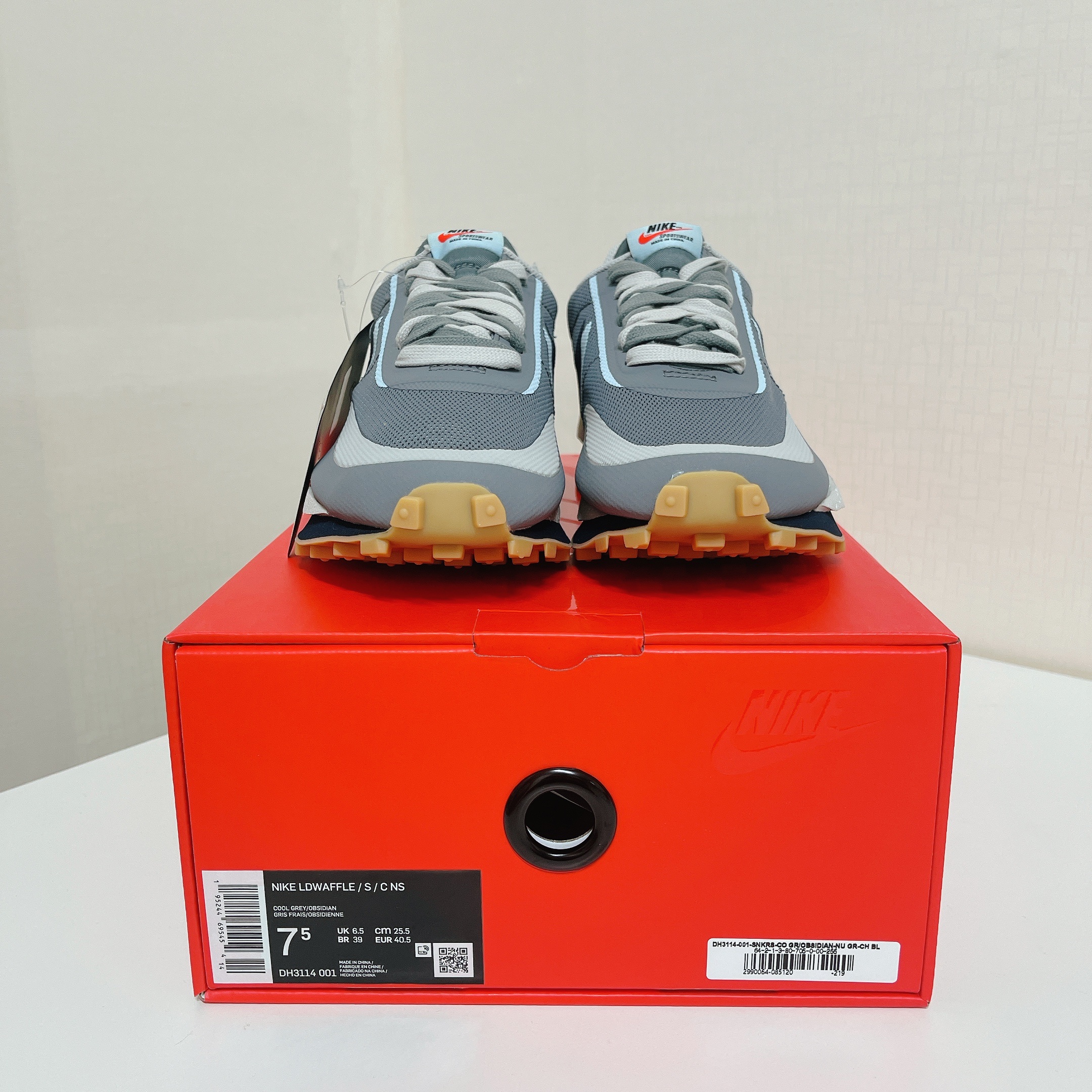 Nike x Sacai x Clot LDWaffle Cool Grey 착용 스타일 - 2