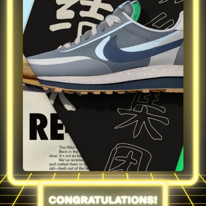 Nike x Sacai x Clot LDWaffle Cool Grey 착용 스타일
