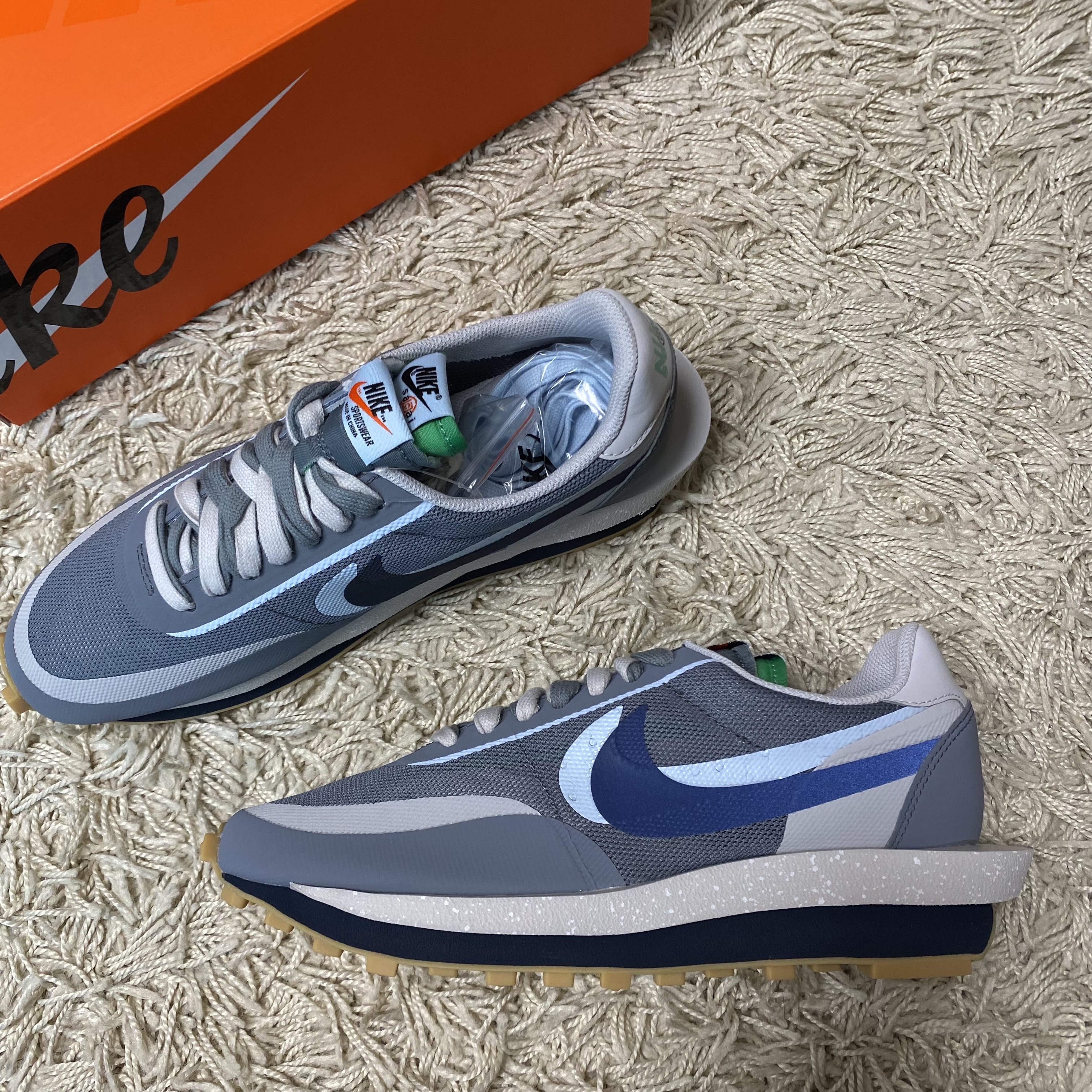 Nike x Sacai x Clot LDWaffle Cool Grey 착용 스타일