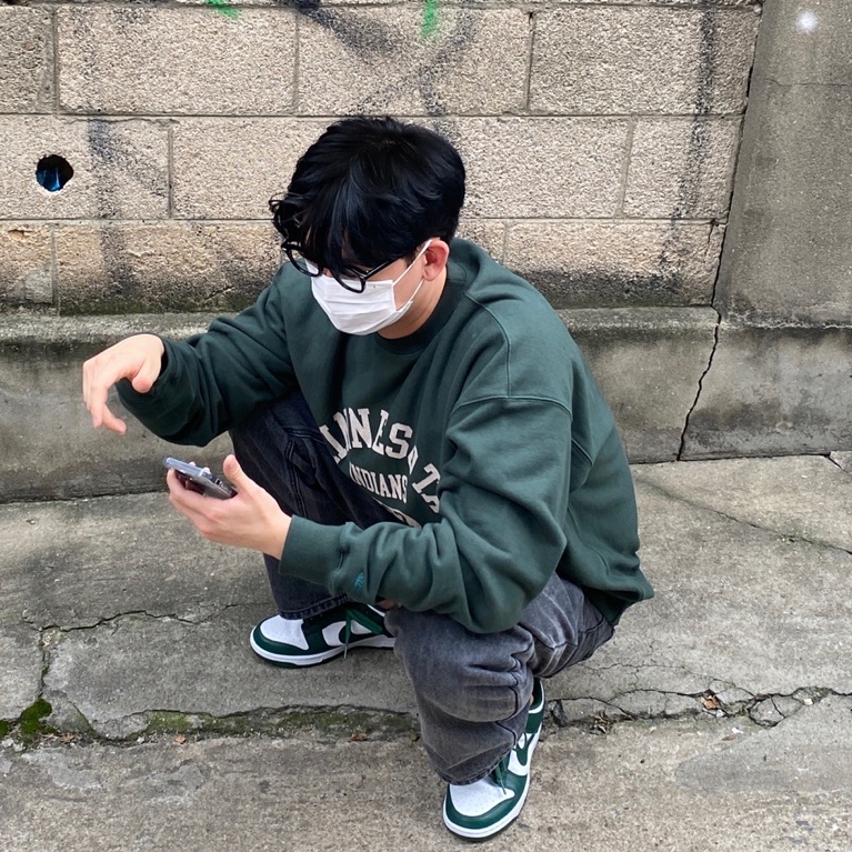 Nike Dunk Low Retro Varsity Green 착용 스타일