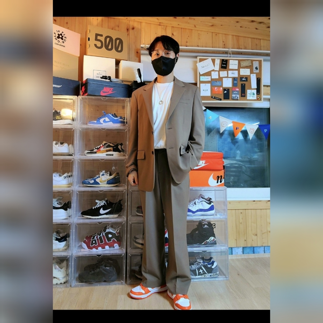 Nike Dunk High Retro Orange Blaze 착용 스타일