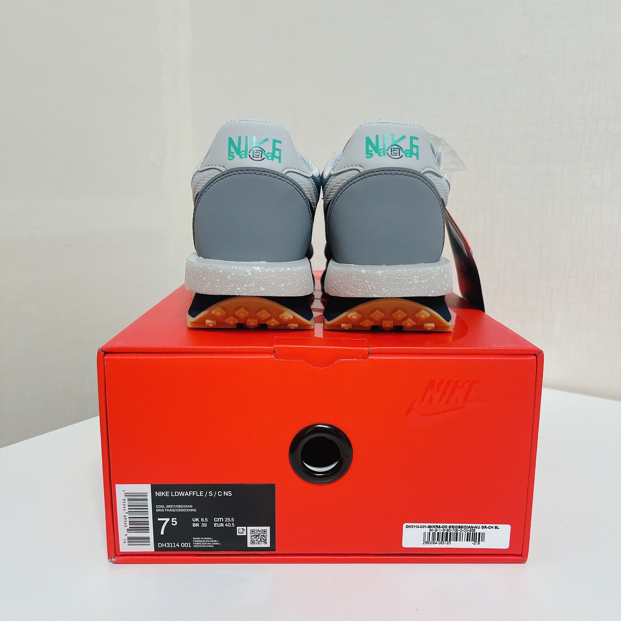 Nike x Sacai x Clot LDWaffle Cool Grey 착용 스타일 - 3