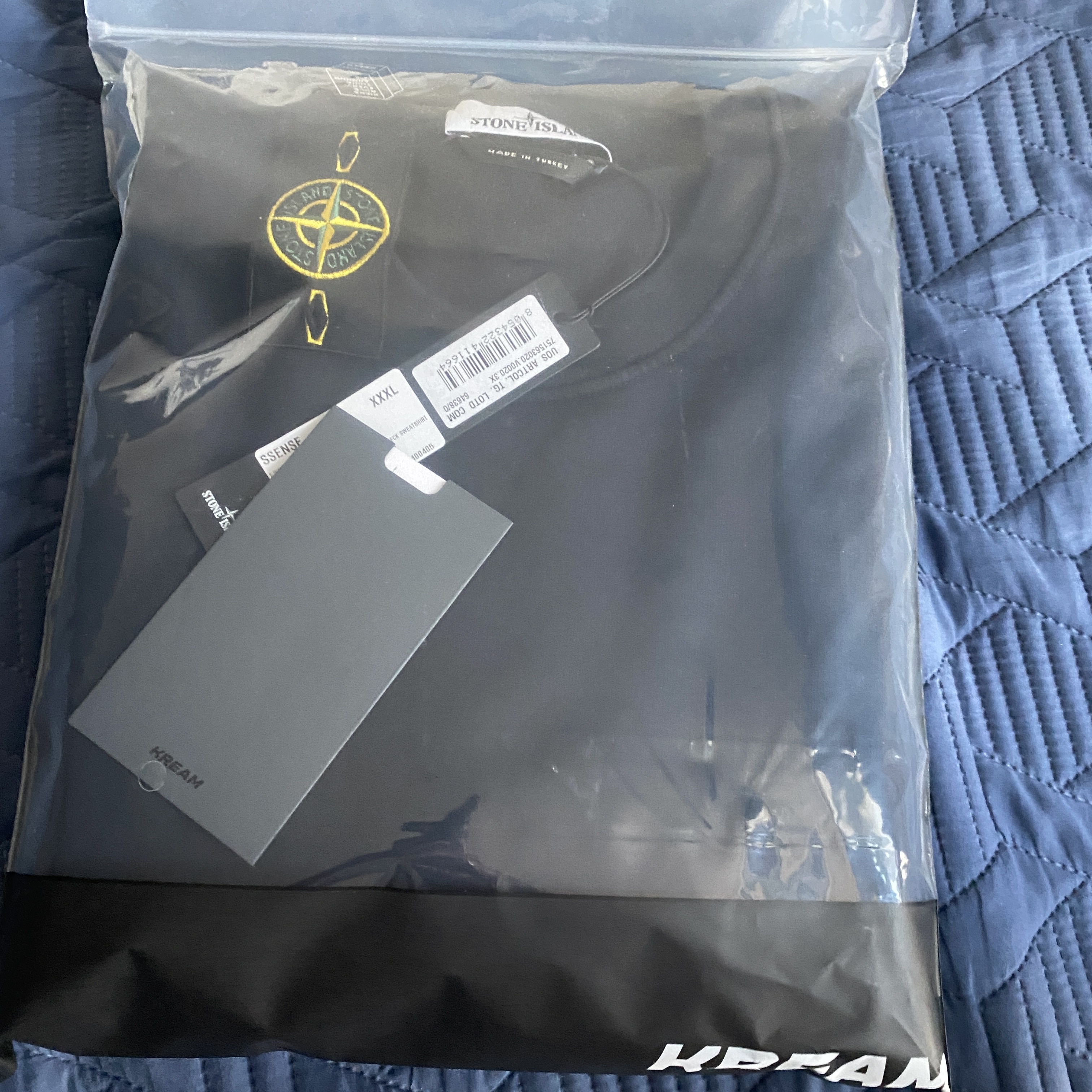 Stone Island 63020 Crewneck Sweatshirt Navy Blue - 21FW 착용 스타일
