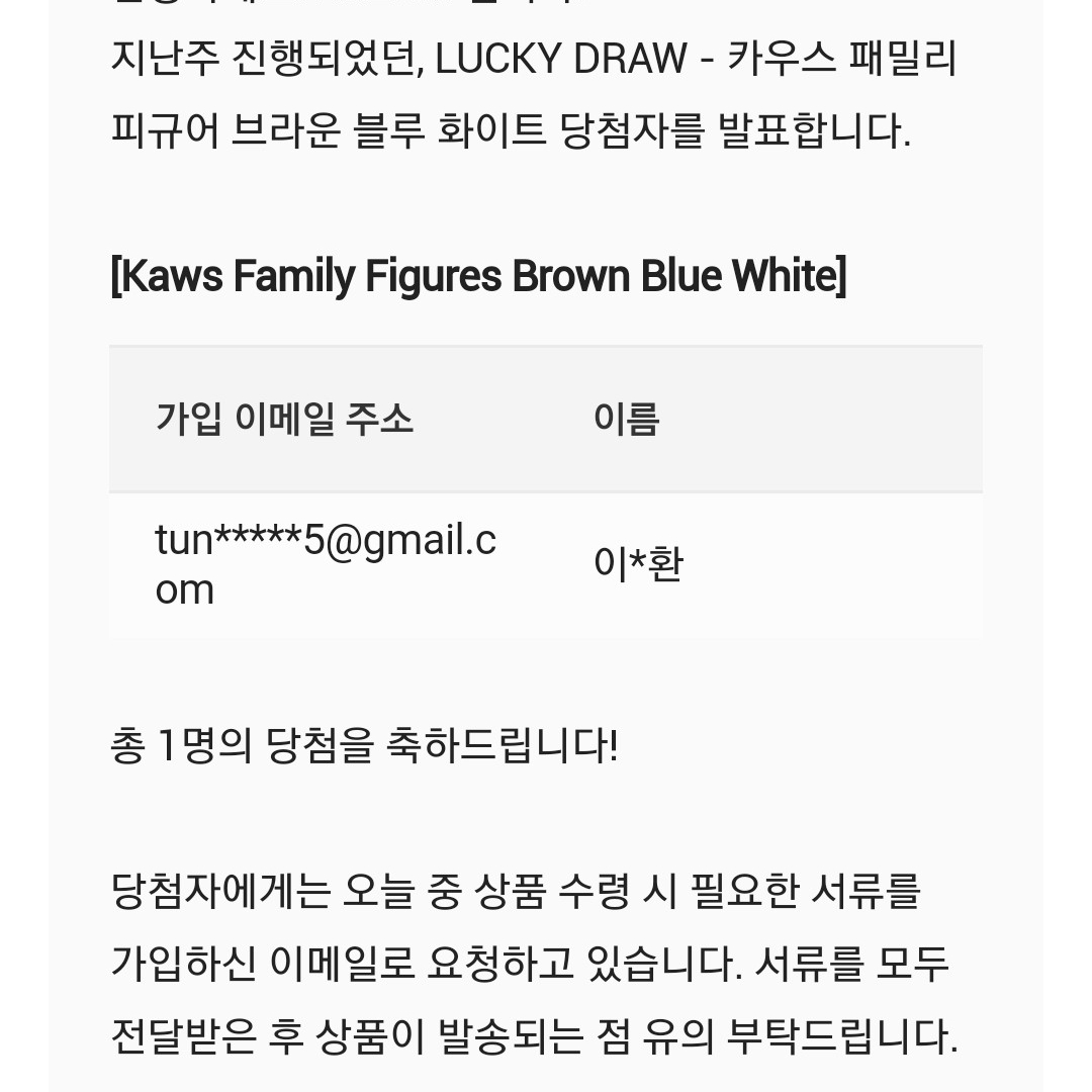 Kaws Family Vinyl Figure Brown Blue White 착용 스타일 - 4