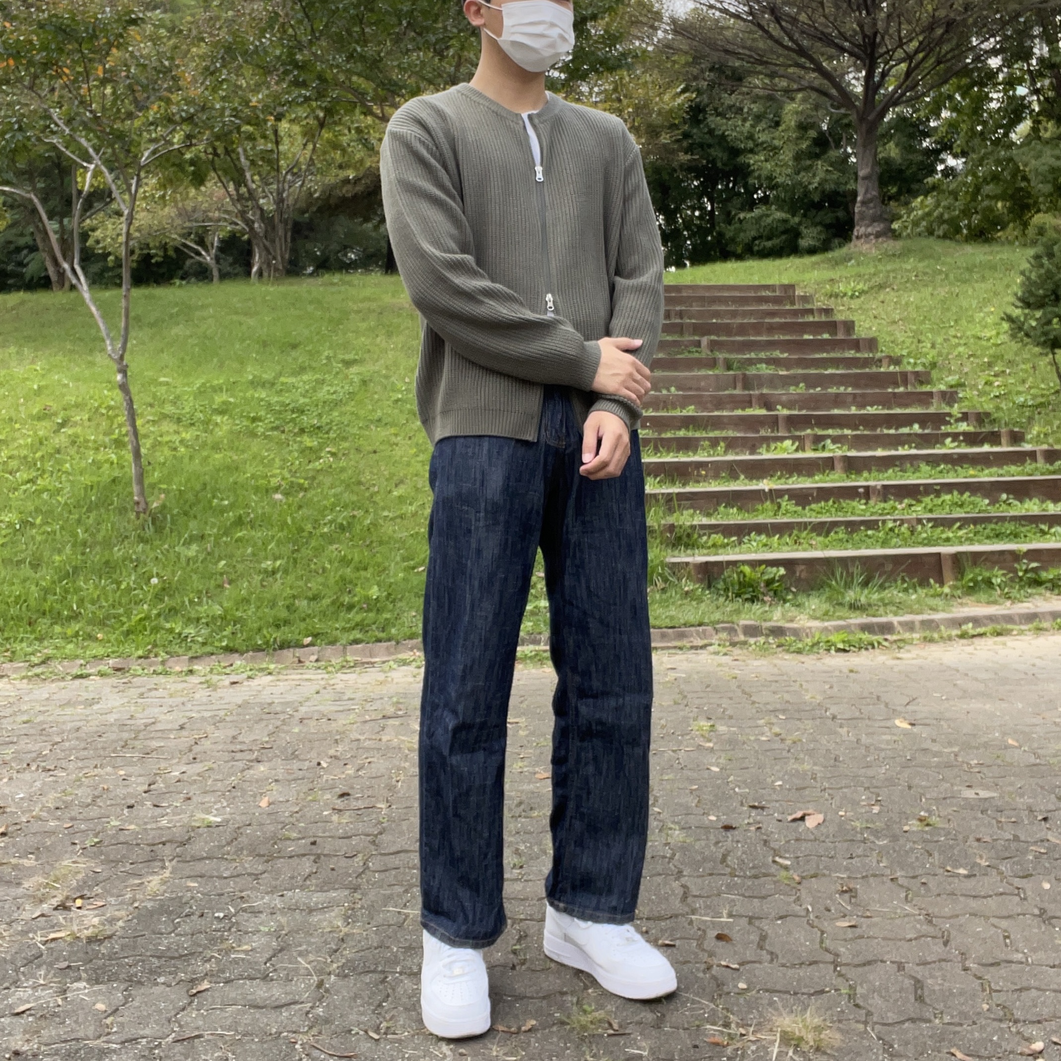Nike Air Force 1 '07 Low White 착용 스타일