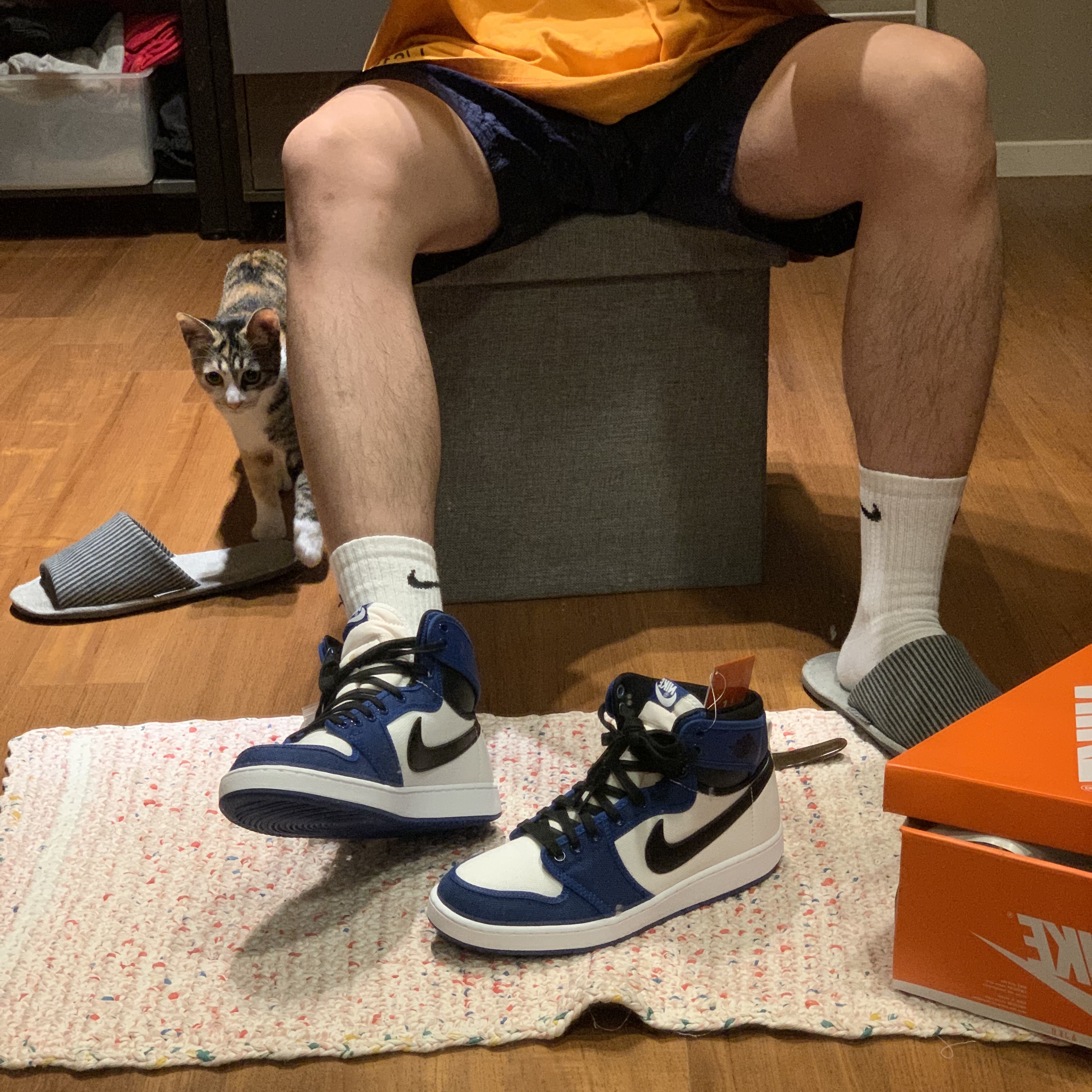 Jordan 1 KO Storm Blue 착용 스타일