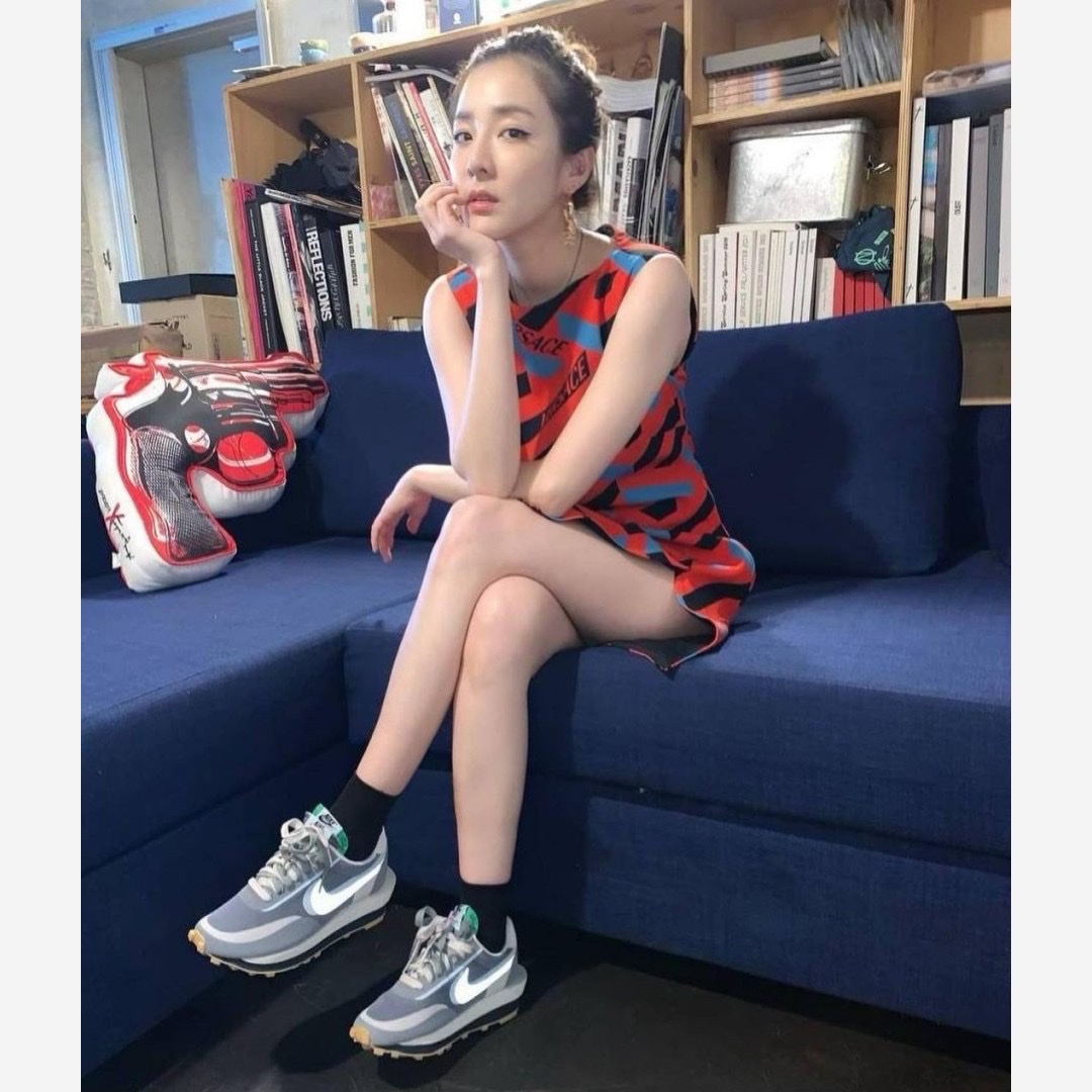 Nike x Sacai x Clot LDWaffle Cool Grey 착용 스타일 - 3