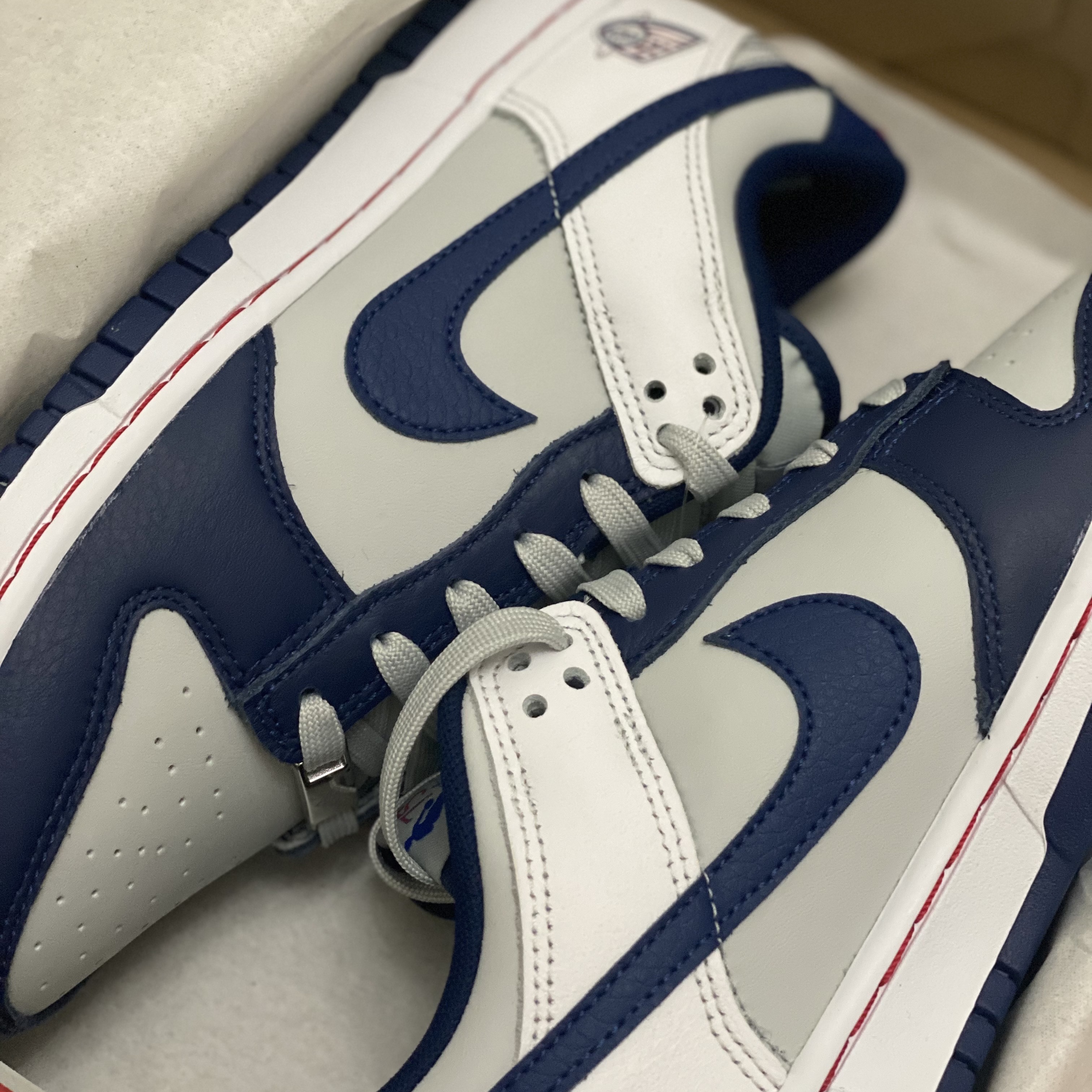 Nike x NBA Dunk Low Retro EMB Nets 착용 스타일