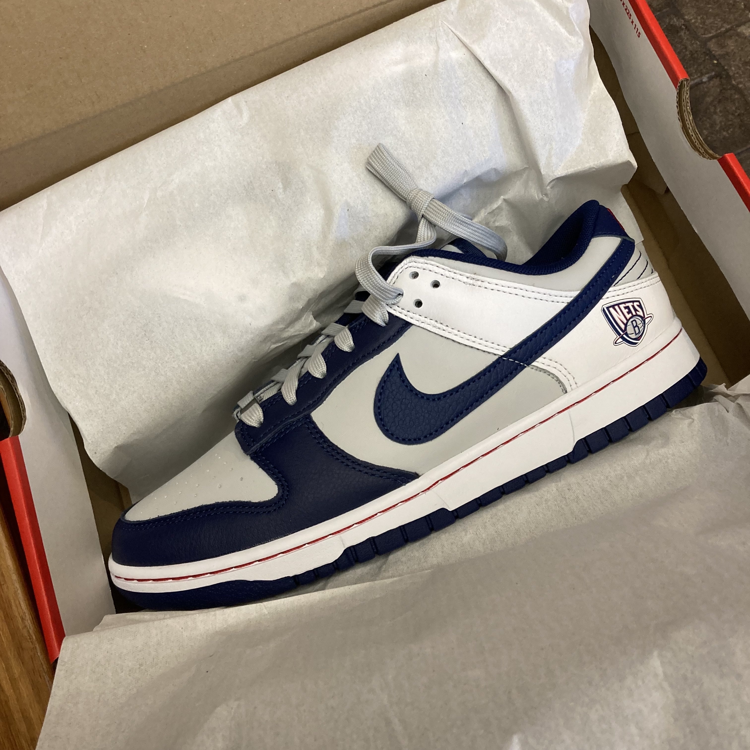 Nike x NBA Dunk Low Retro EMB Nets 착용 스타일