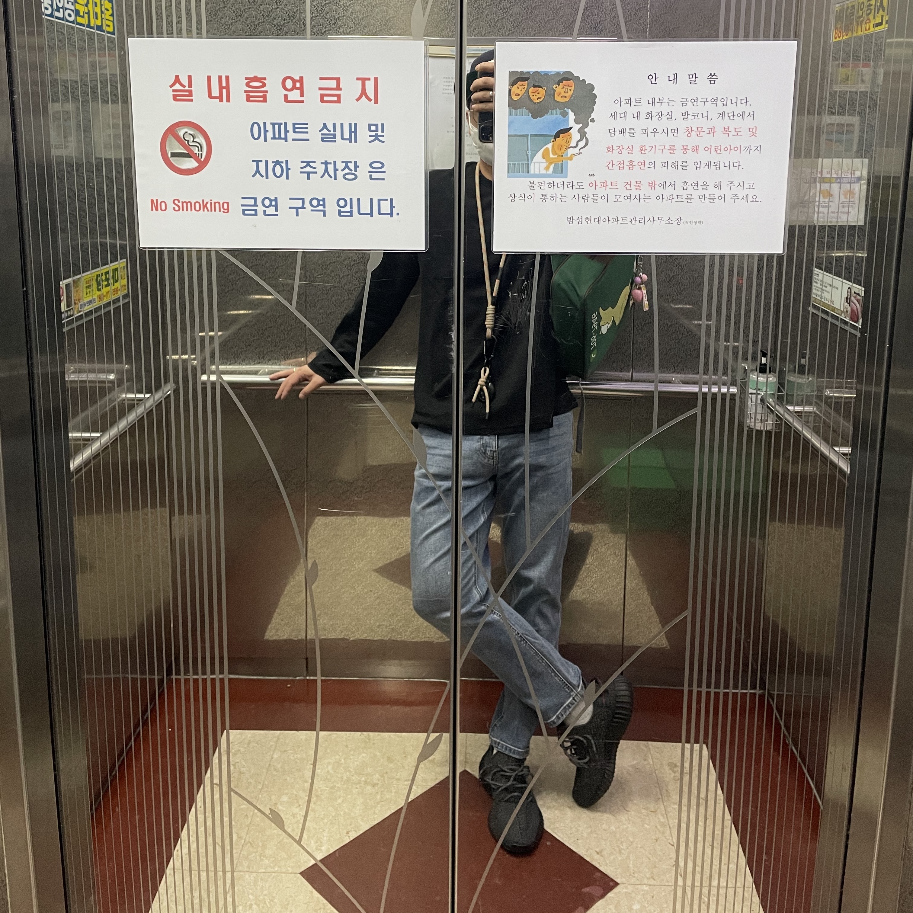 Adidas Yeezy Boost 350 V2 Black - Reflective 착용 스타일 - 2