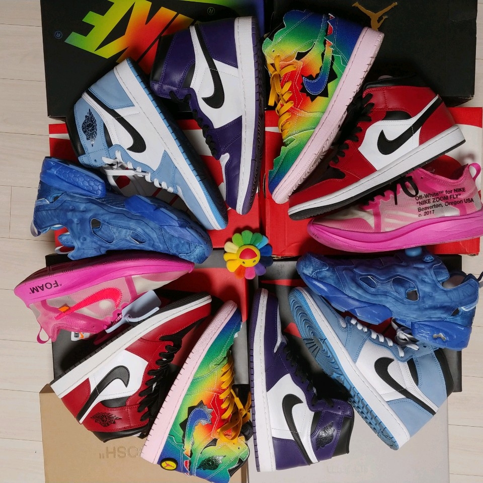 Jordan 1 Retro High OG University Blue, Jordan 1 x J Balvin Retro High OG 착용 스타일