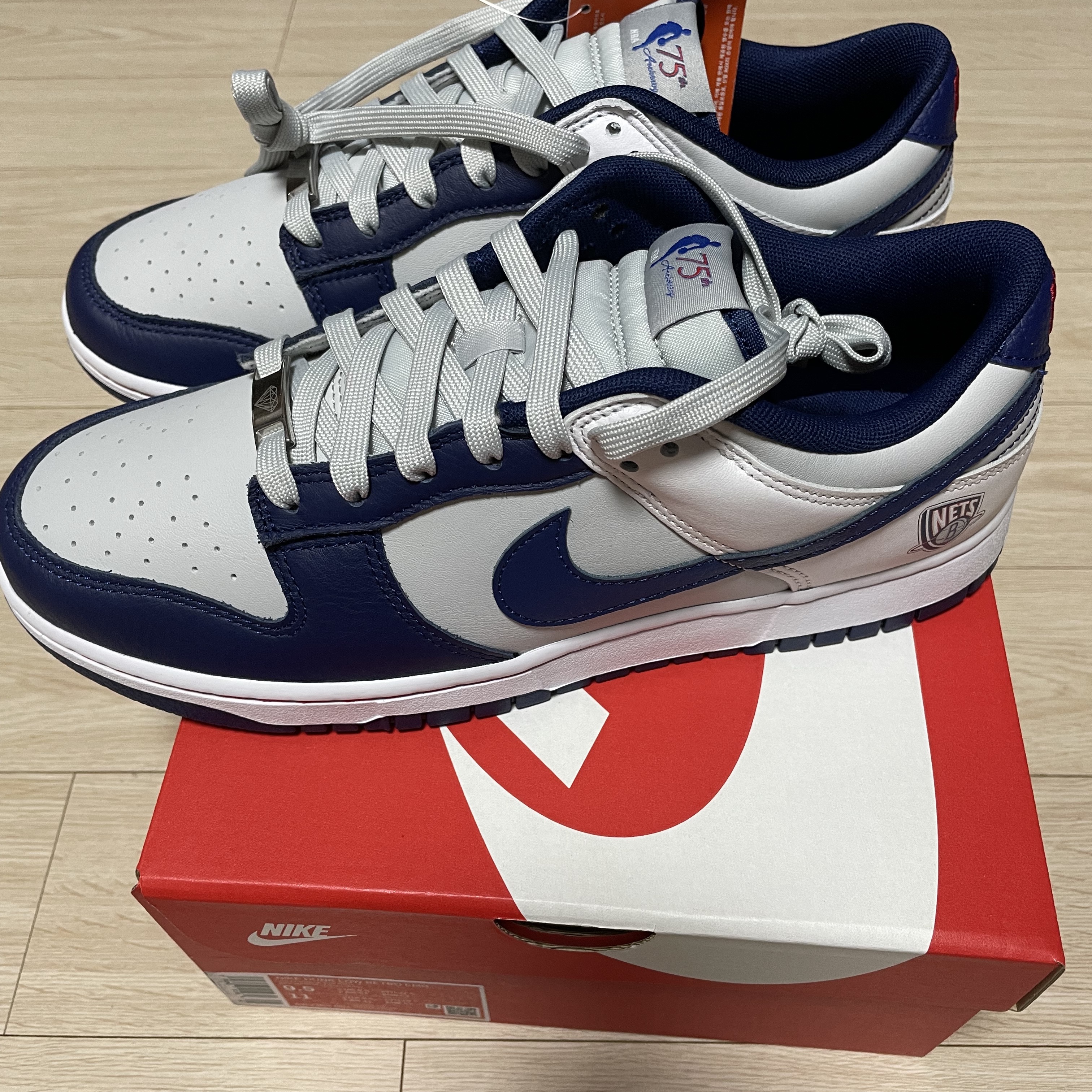 Nike x NBA Dunk Low Retro EMB Nets 착용 스타일