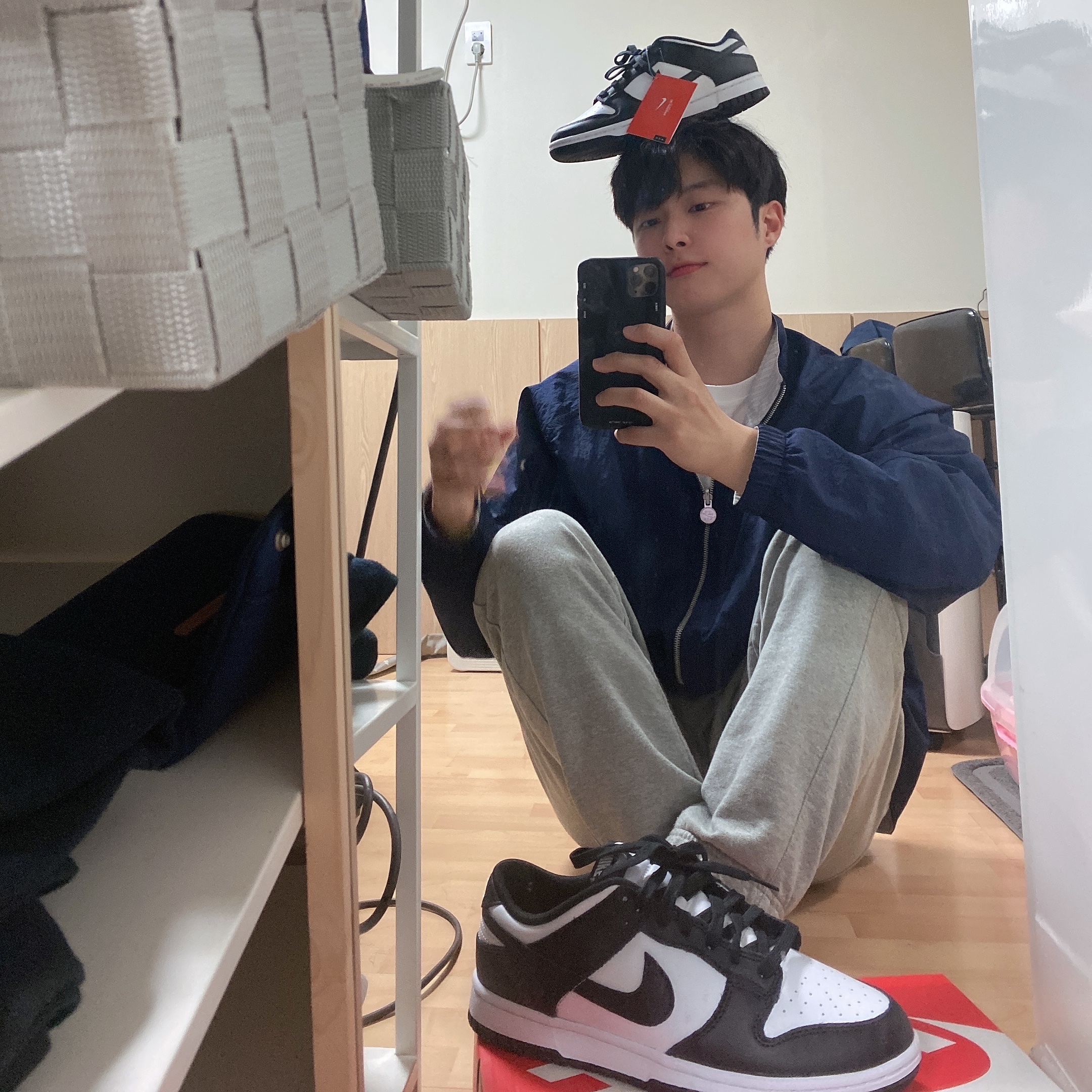 Nike Dunk Low Retro Black 착용 스타일