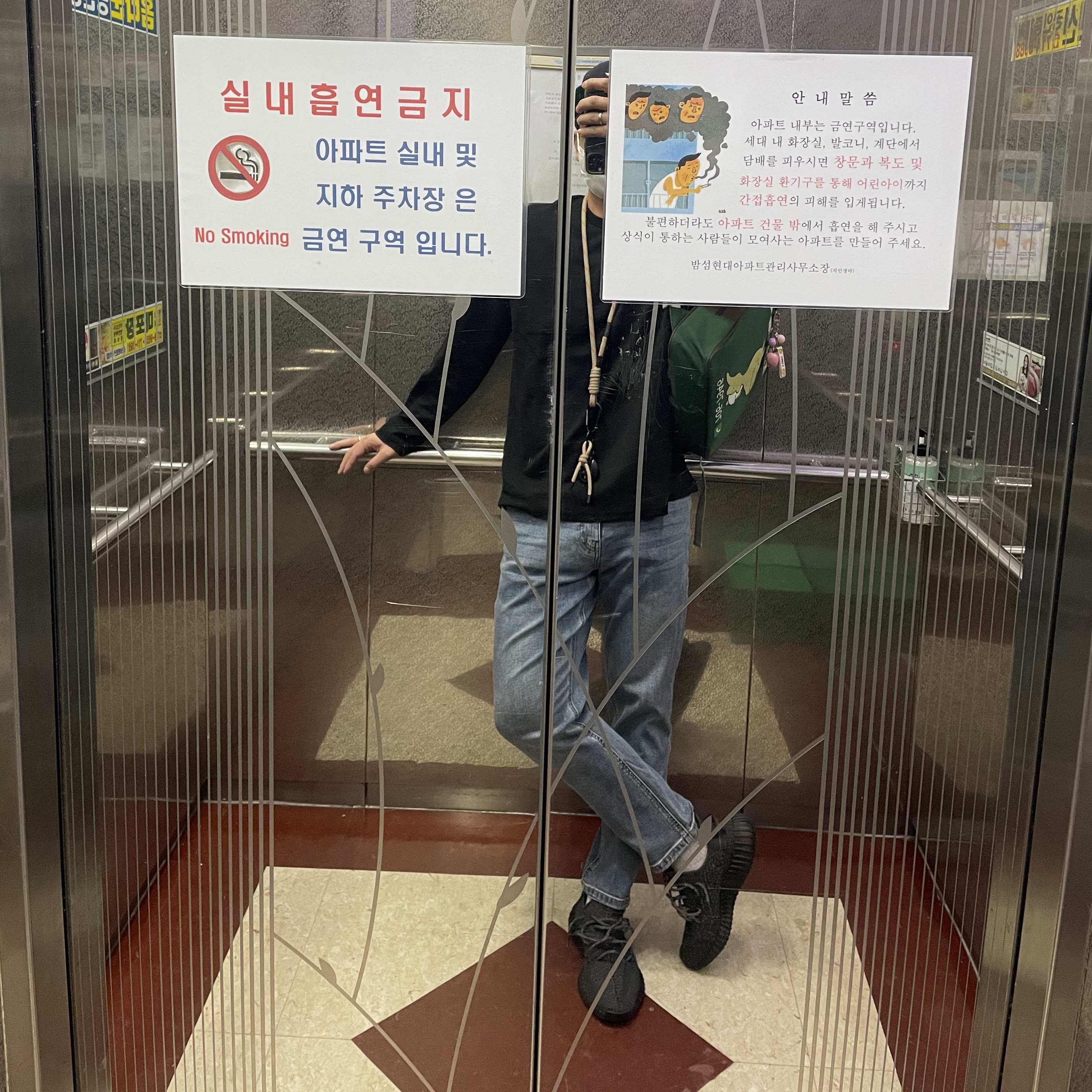 Adidas Yeezy Boost 350 V2 Black - Reflective 착용 스타일 - 1