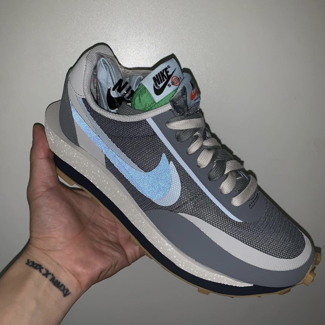 Nike x Sacai x Clot LDWaffle Cool Grey 착용 스타일