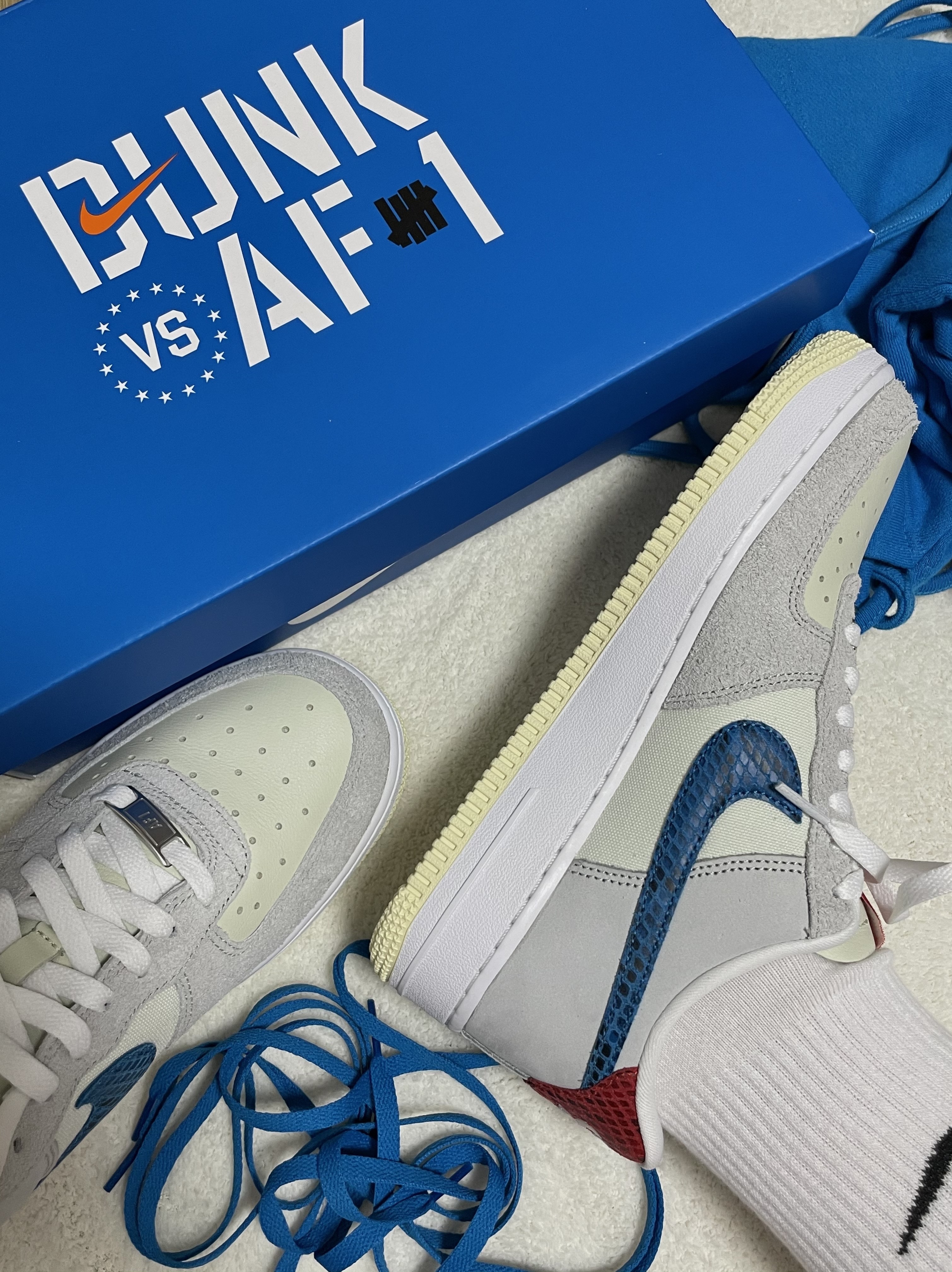 Nike x Undefeated Air Force 1 Low SP 5 On It 착용 스타일