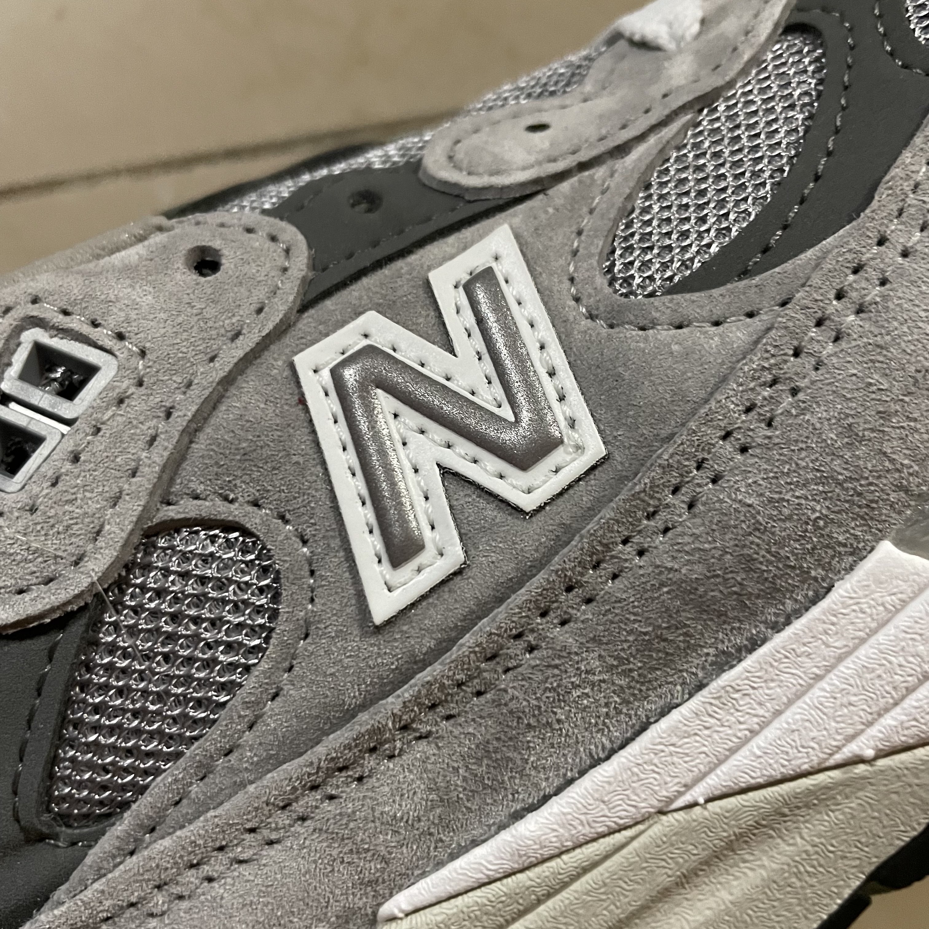New Balance 992 Made in USA Grey - D Standard 착용 스타일 - 4