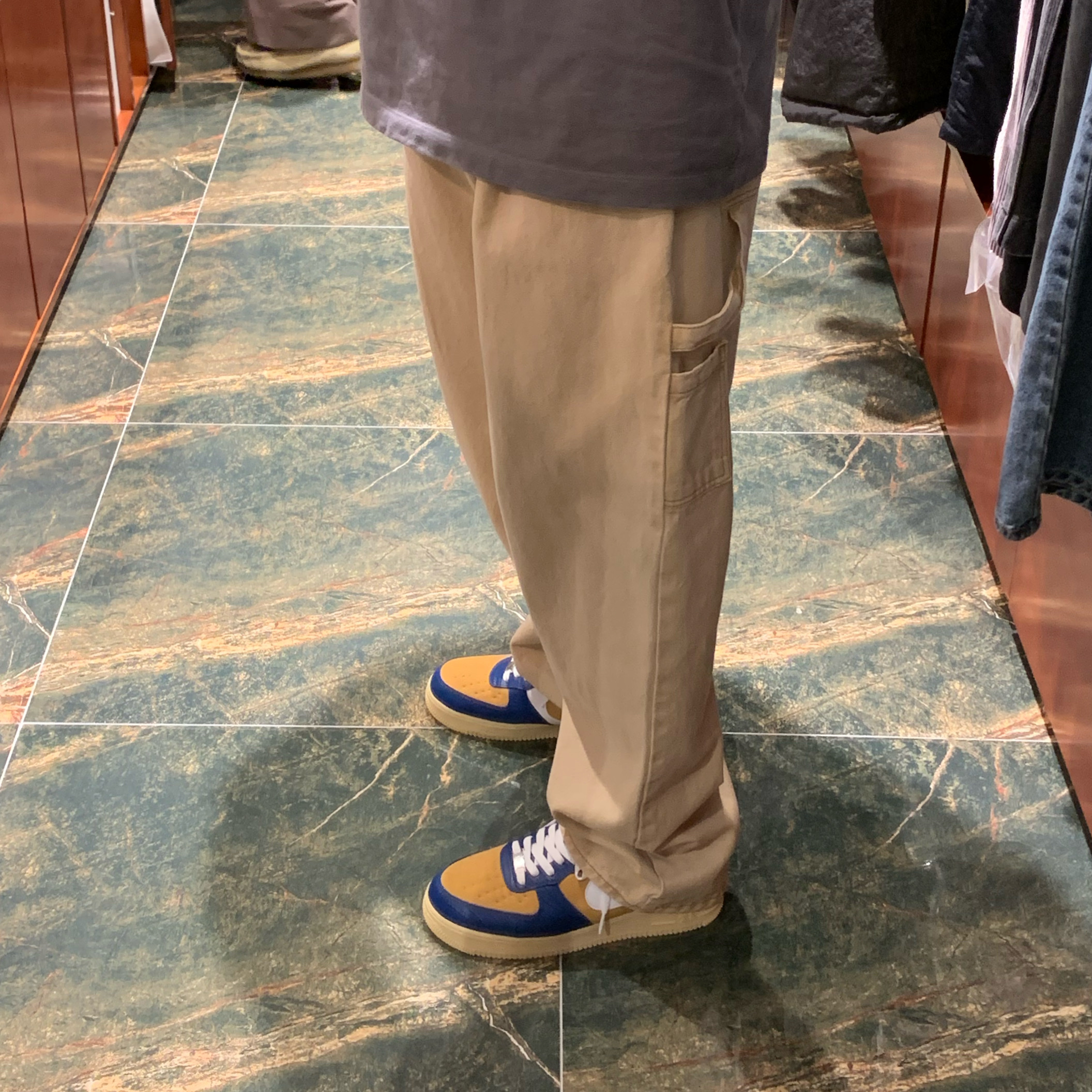 Nike x Undefeated Air Force 1 Low SP 5 On It Court Blue 착용 스타일