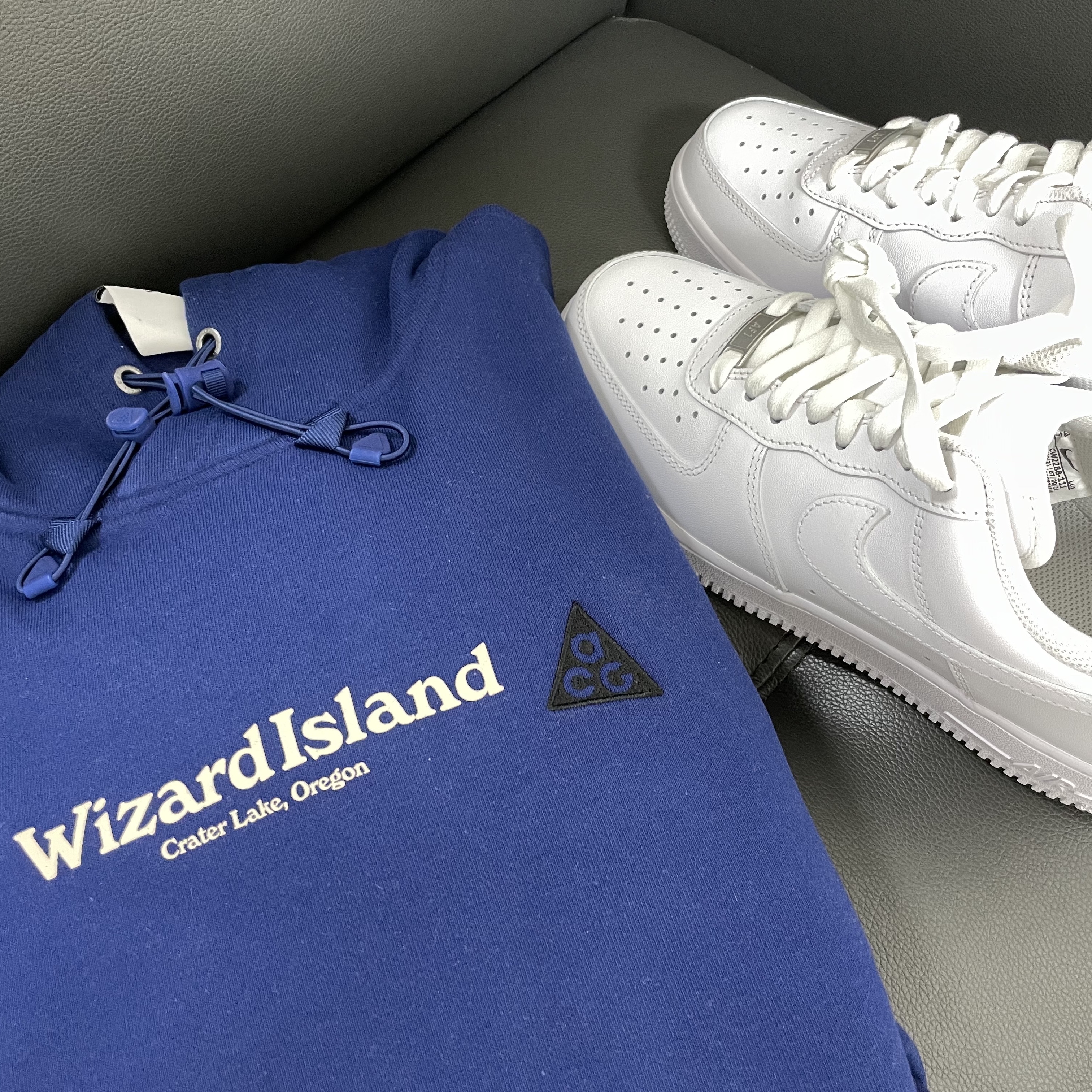 Nike NRG ACG Hoodie Wizard Blue Void - Asia, Nike Air Force 1 '07 Low White 착용 스타일 - 1