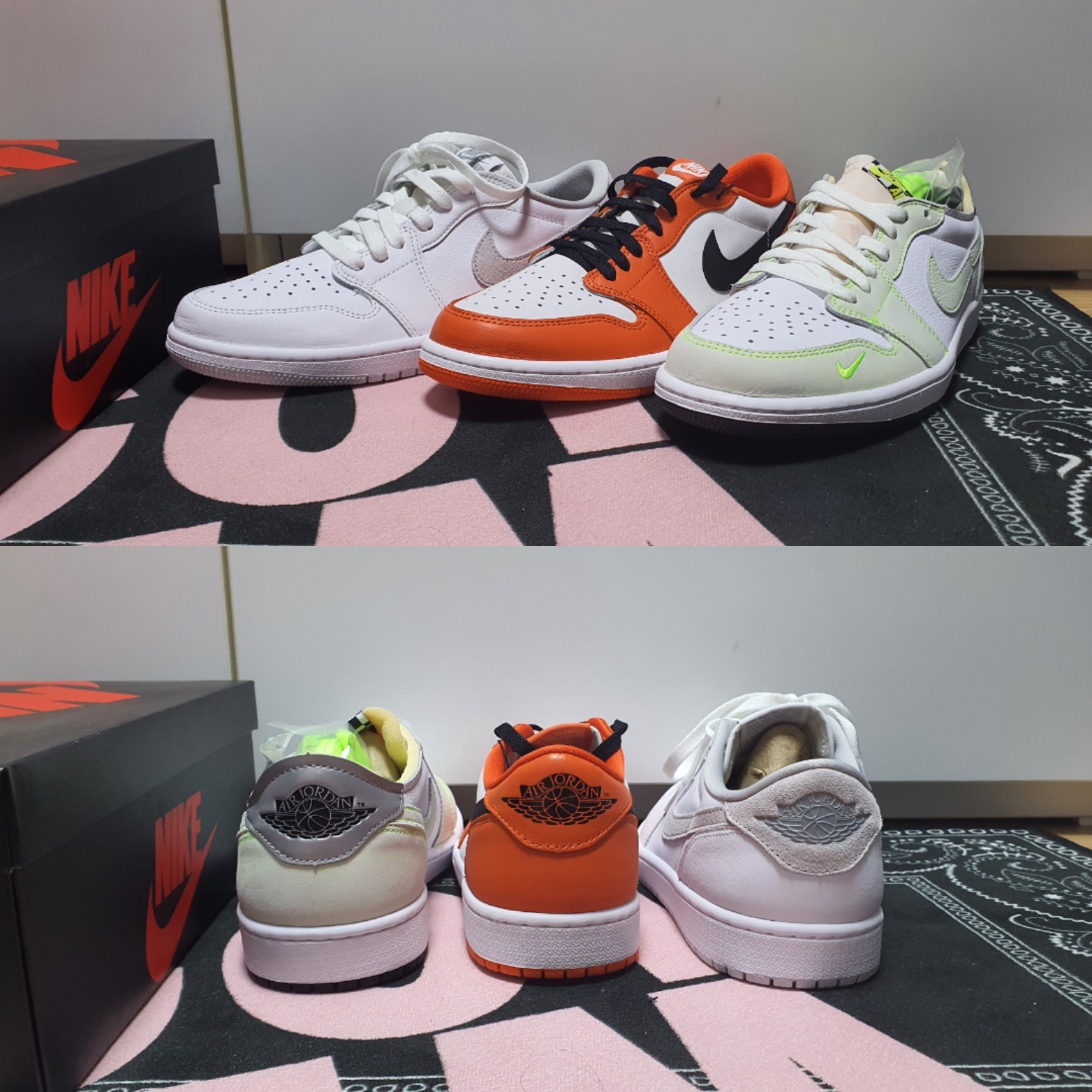 Jordan 1 Low OG Starfish, Jordan 1 Low OG Neutral Grey 착용 스타일