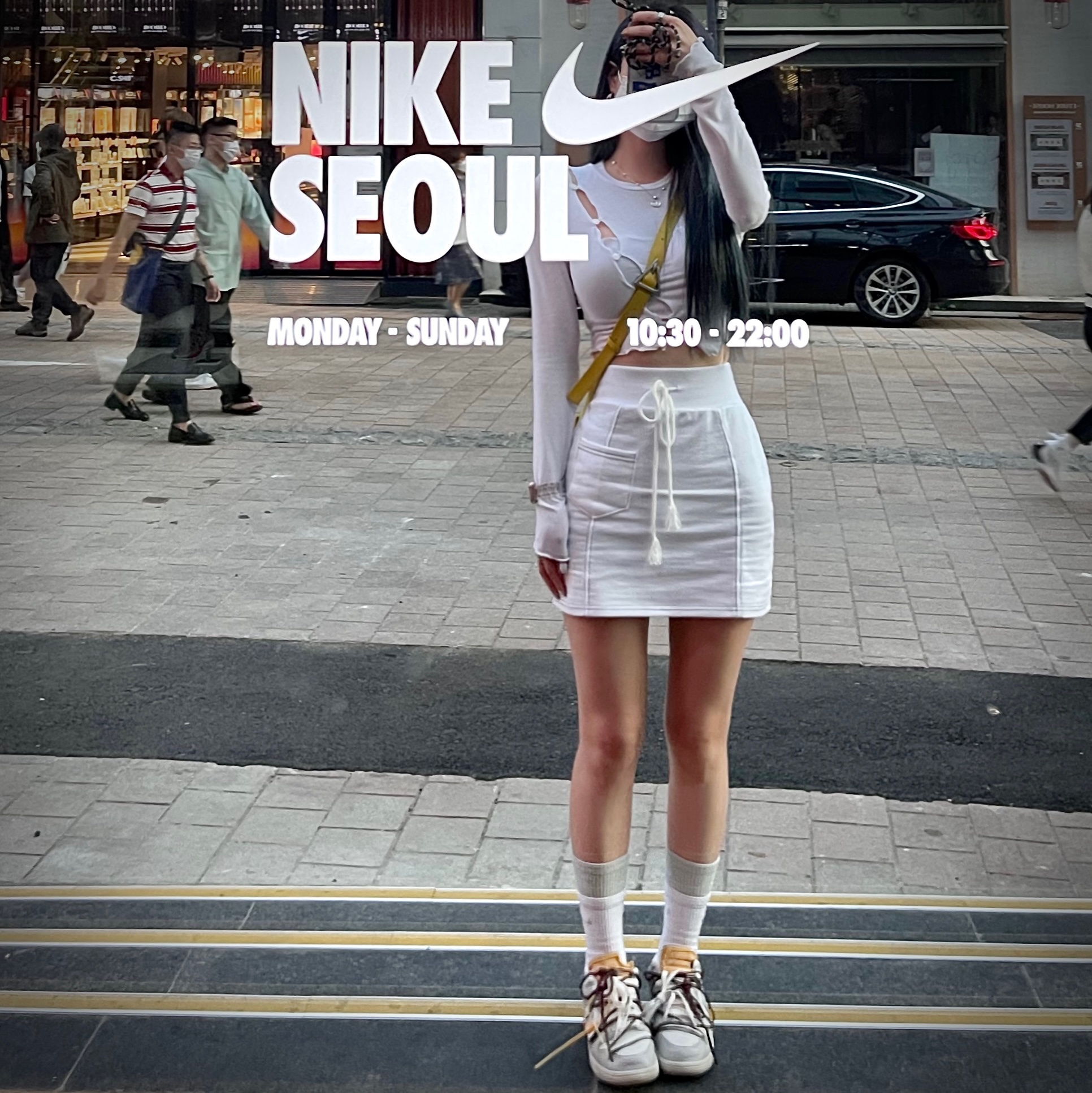 Nike x Off-White Dunk Low The 50 - Lot 46, Casetify x Ader Error Sticker Sling iPhone Case 착용 스타일 - 1
