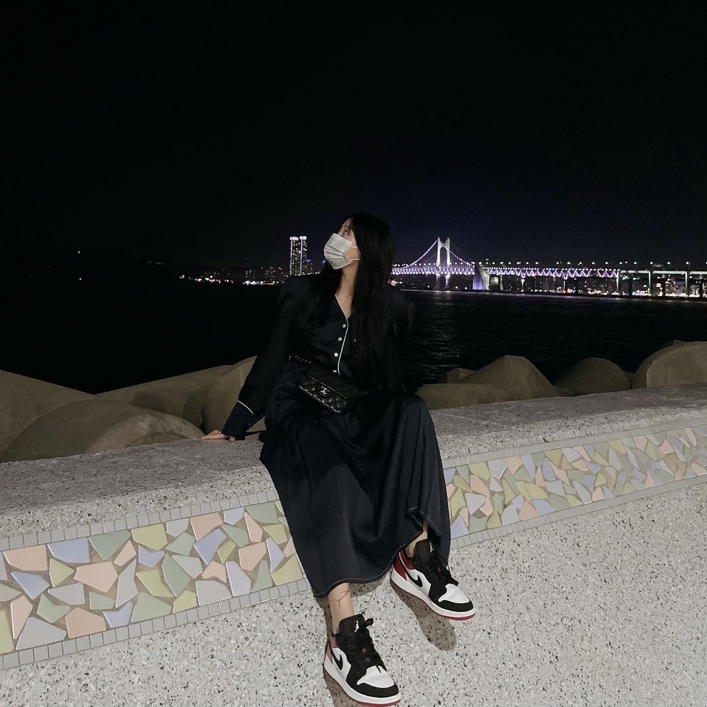 Jordan 1 Low Black Toe, (GS) Jordan 1 Low Black Toe 착용 스타일 - 1