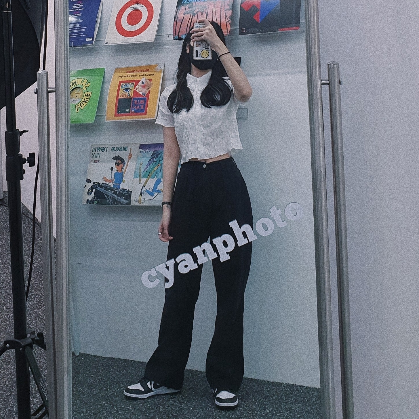 Nike Dunk Low Retro Black, (W) Nike Dunk Low Black 착용 스타일