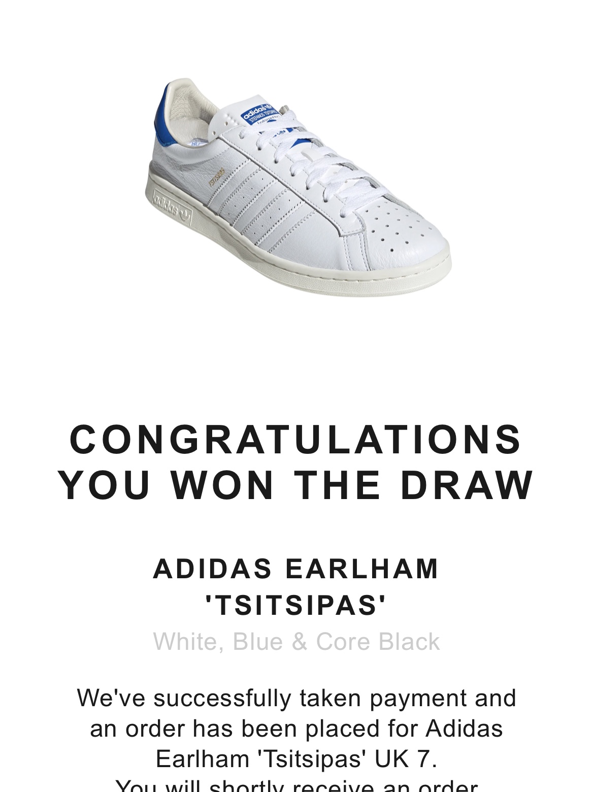 Adidas Earlham Tsitsipas White Blue 착용 스타일 - 2