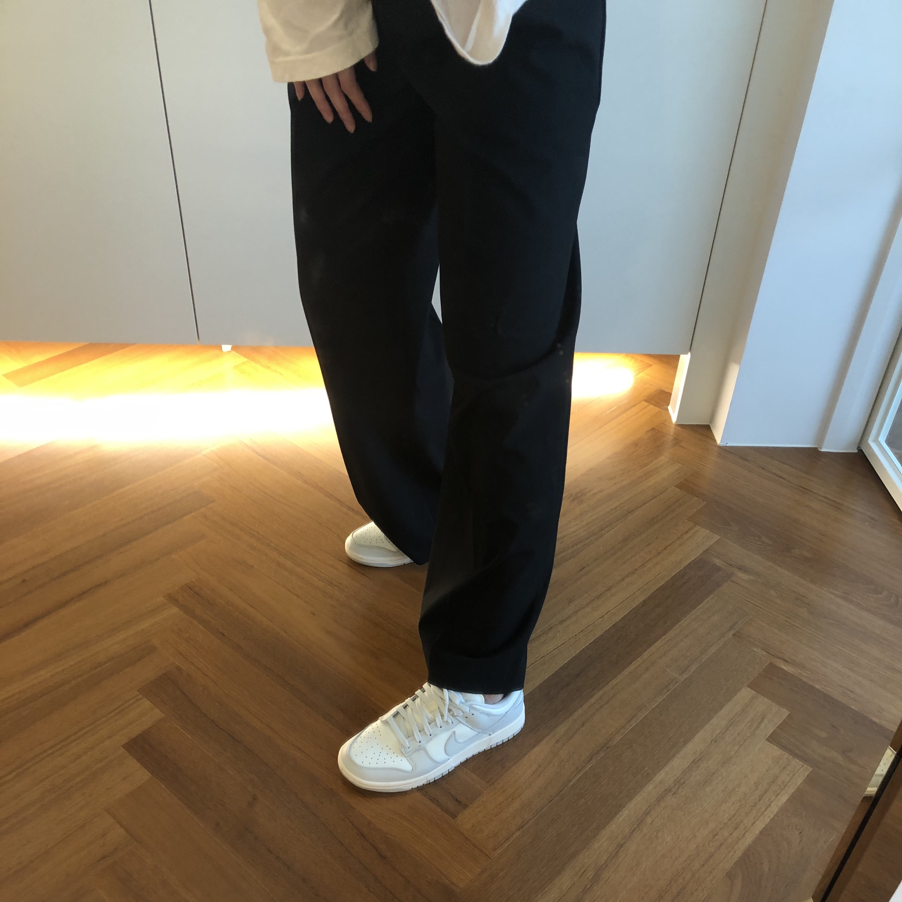(W) Nike Dunk Low Light Bone 착용 스타일