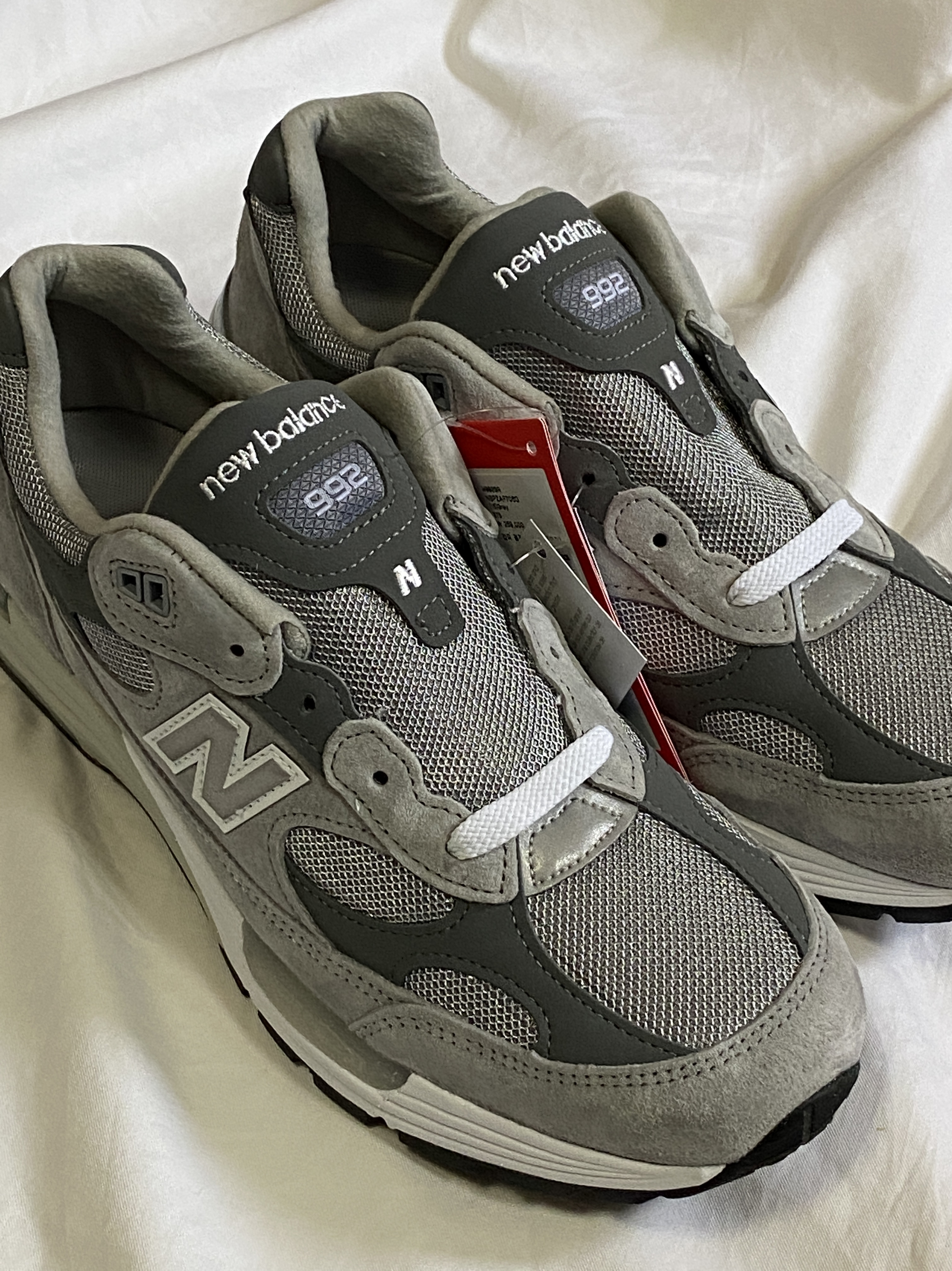 New Balance 992 Made in USA Grey - D Standard 착용 스타일