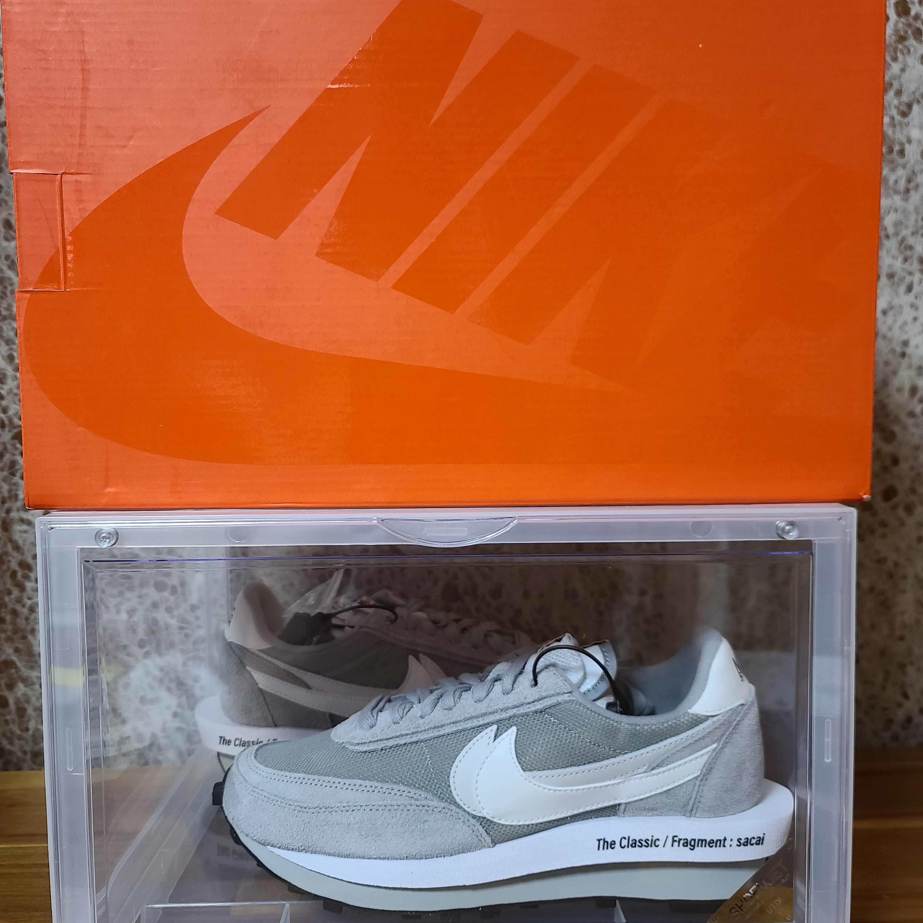 Nike x Sacai x Fragment LDWaffle Light Smoke Grey 착용 스타일