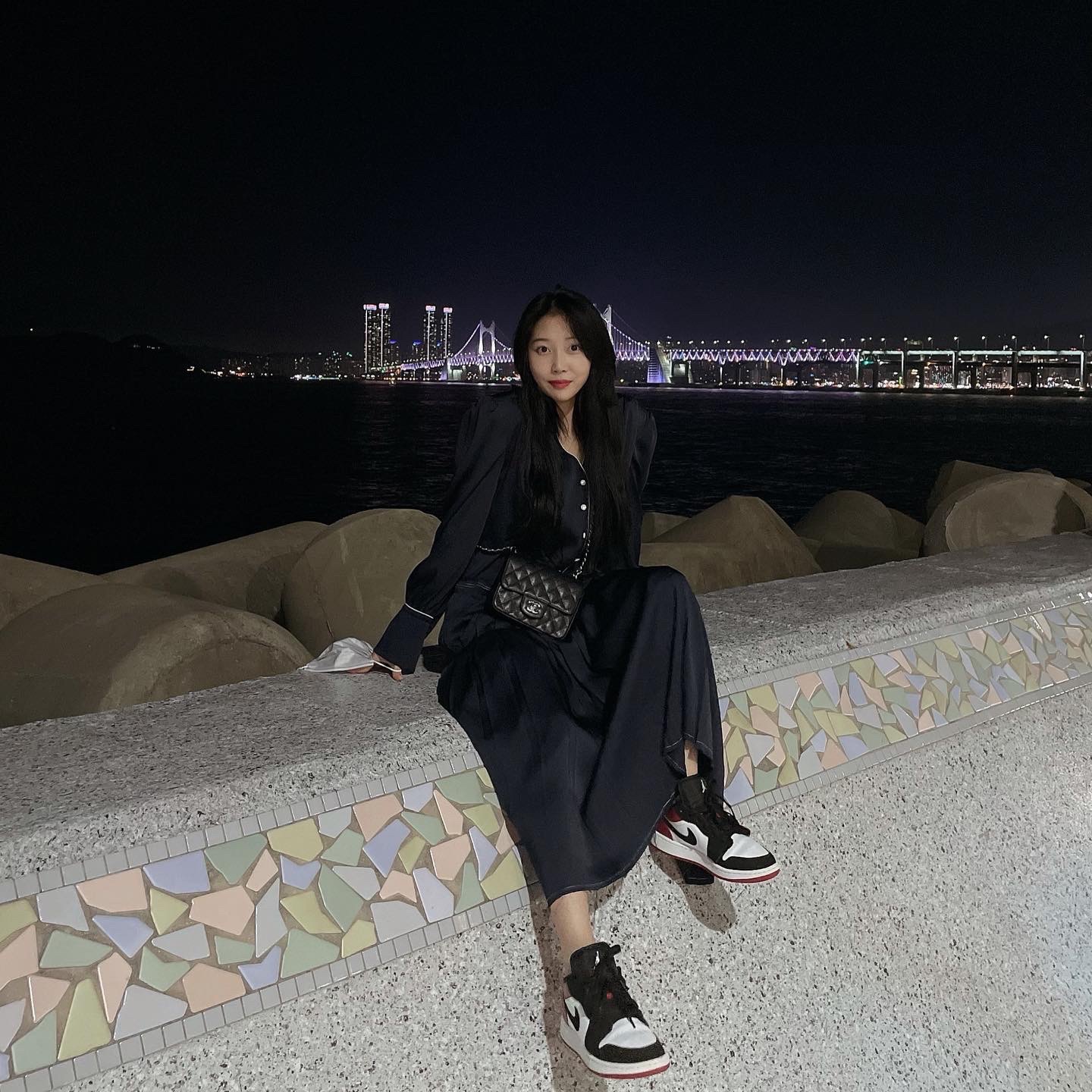 Jordan 1 Low Black Toe, (GS) Jordan 1 Low Black Toe 착용 스타일 - 2