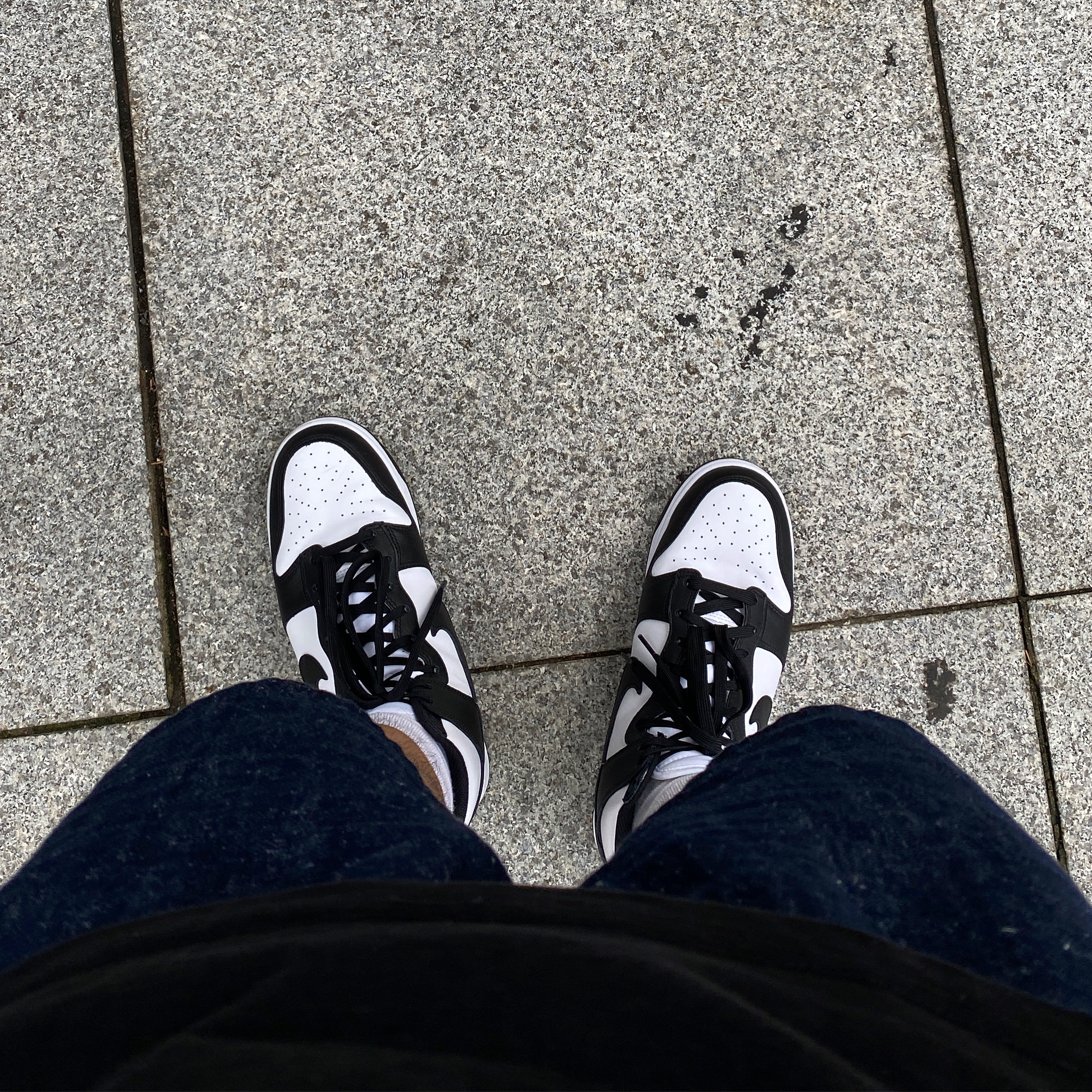 Nike Dunk High Retro Black and White, Nike Dunk High Retro Championship White 착용 스타일