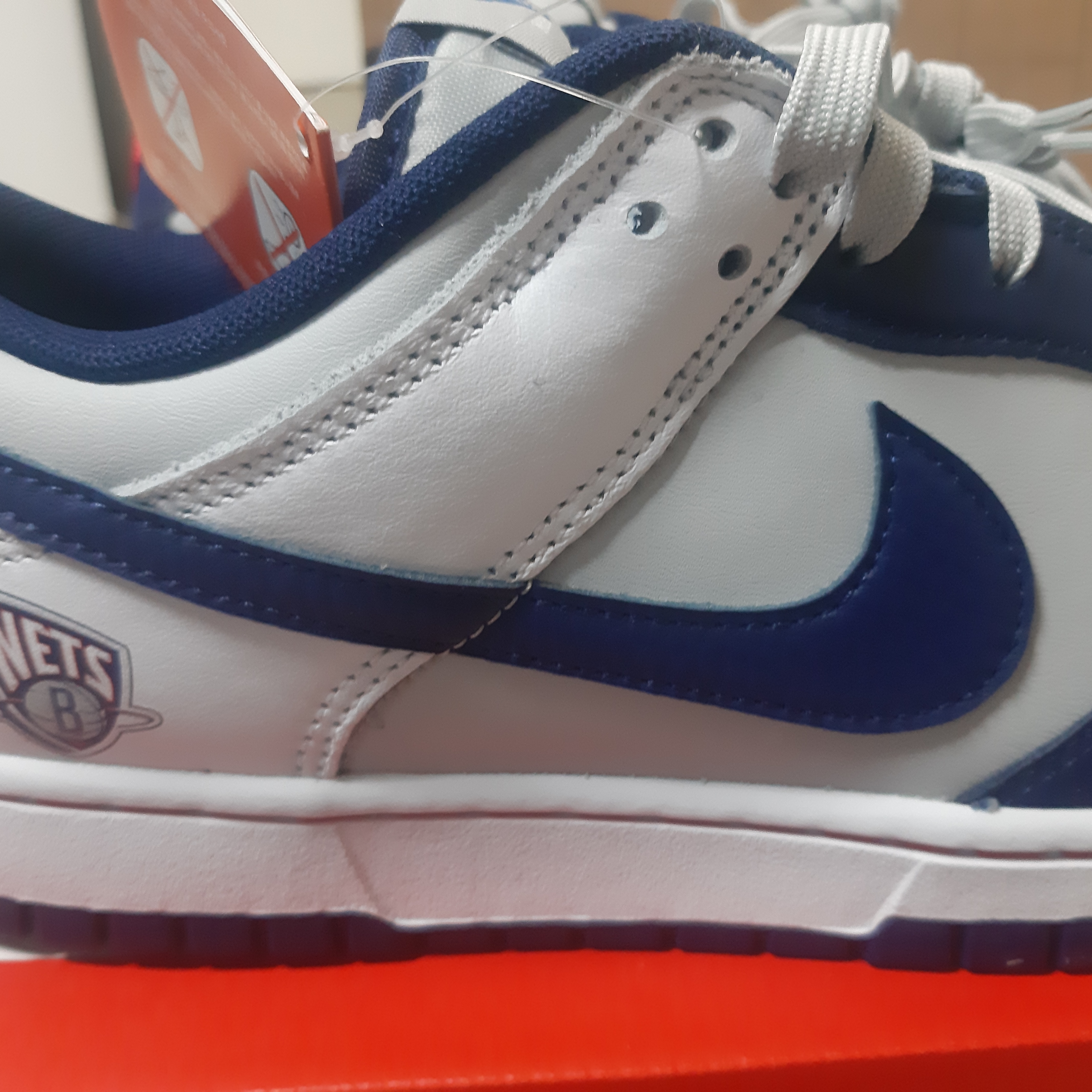 Nike x NBA Dunk Low Retro EMB Nets 착용 스타일 - 4