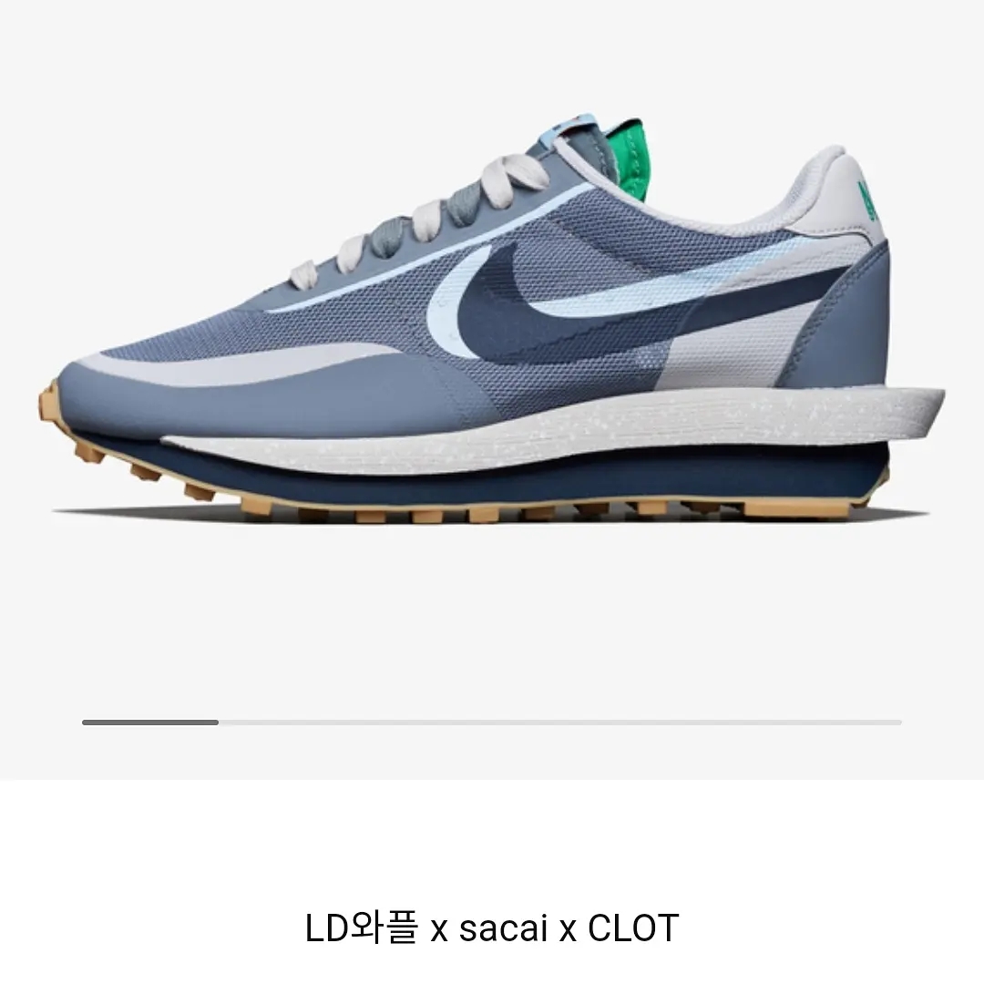 Nike x Sacai x Clot LDWaffle Cool Grey 착용 스타일 - 2